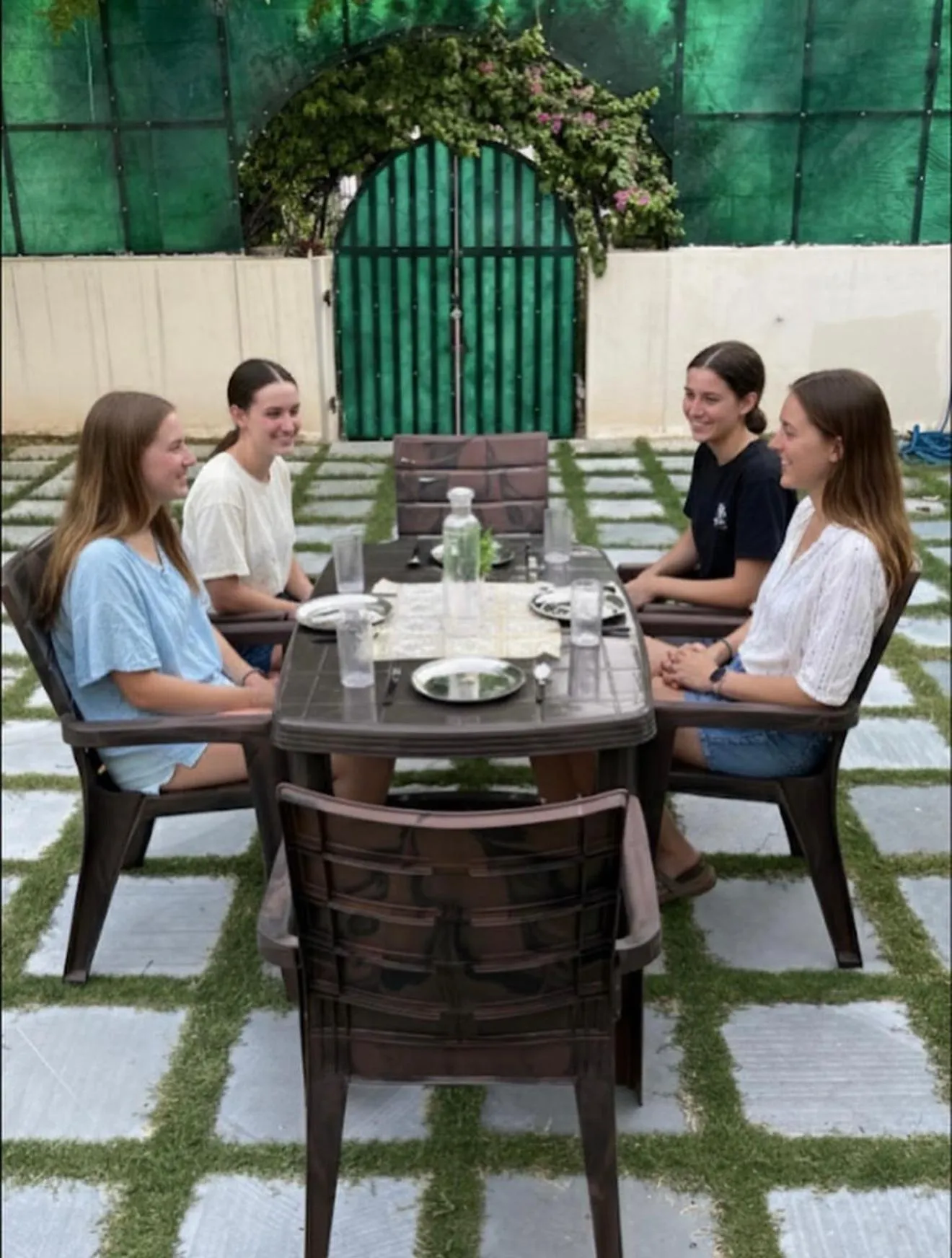 Patio in Hostel ivory