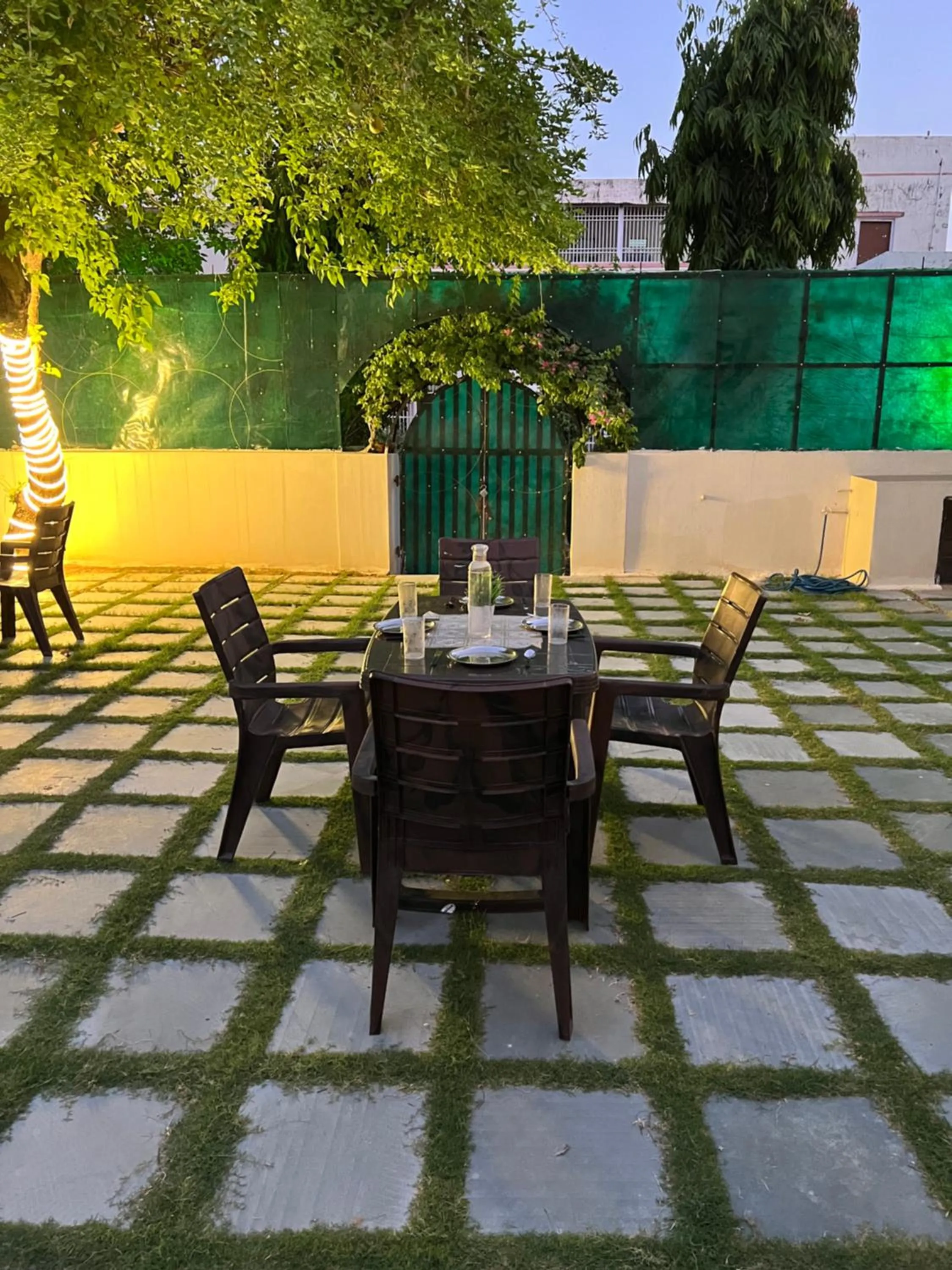 Patio in Hostel ivory