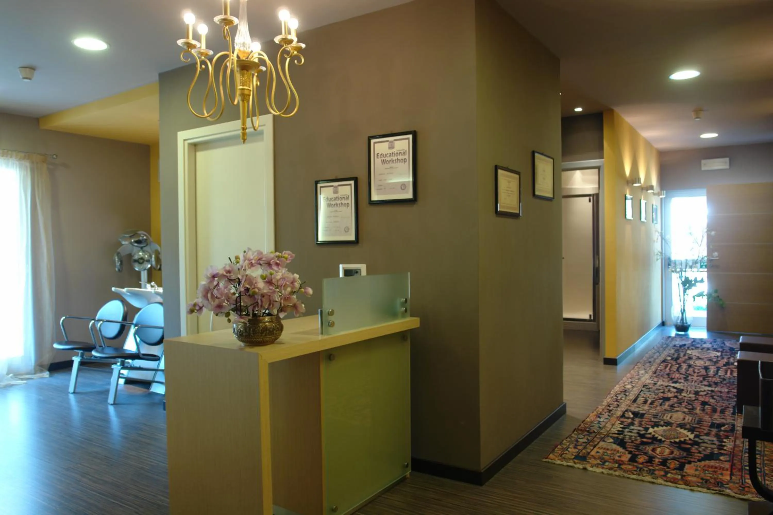 Lobby or reception in Hotel Greif