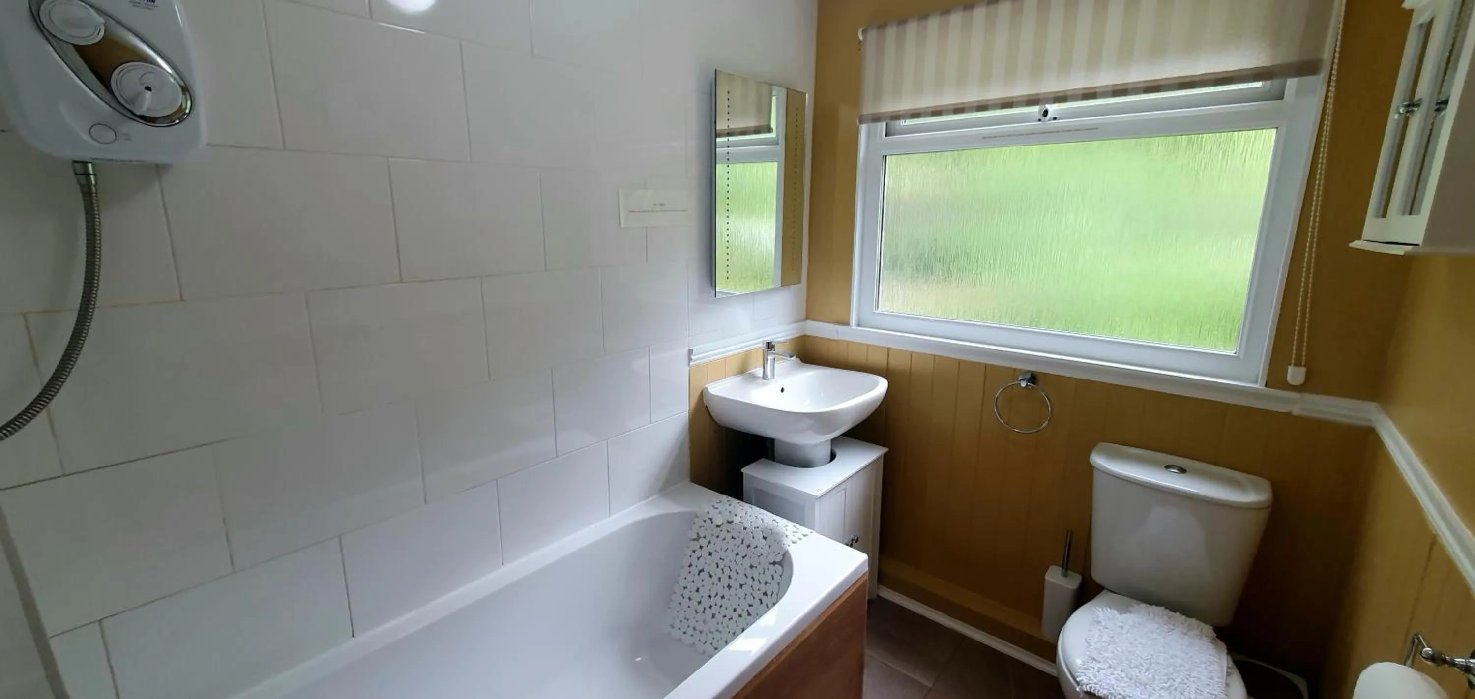Shower in Torcroft Lodges
