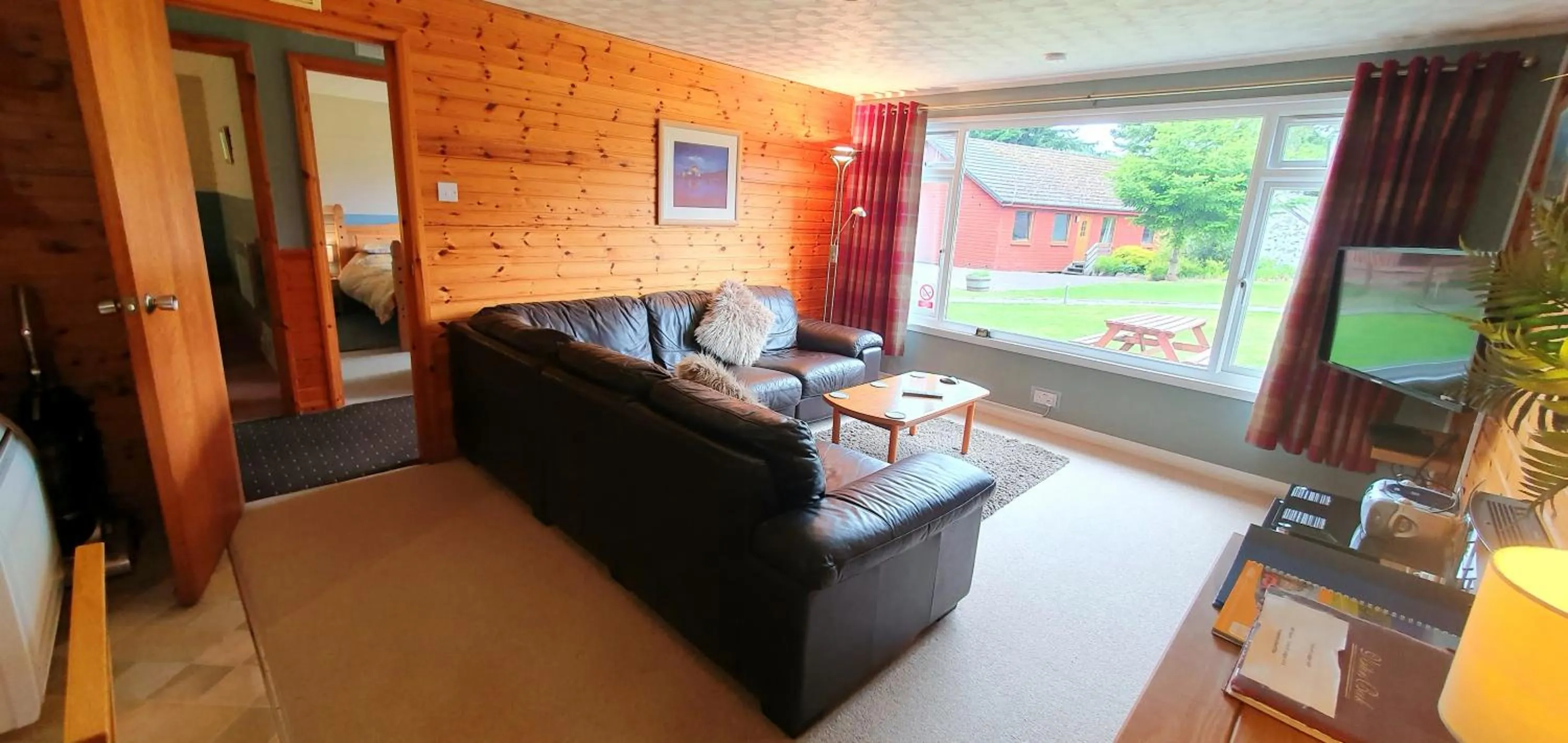 Living room in Torcroft Lodges