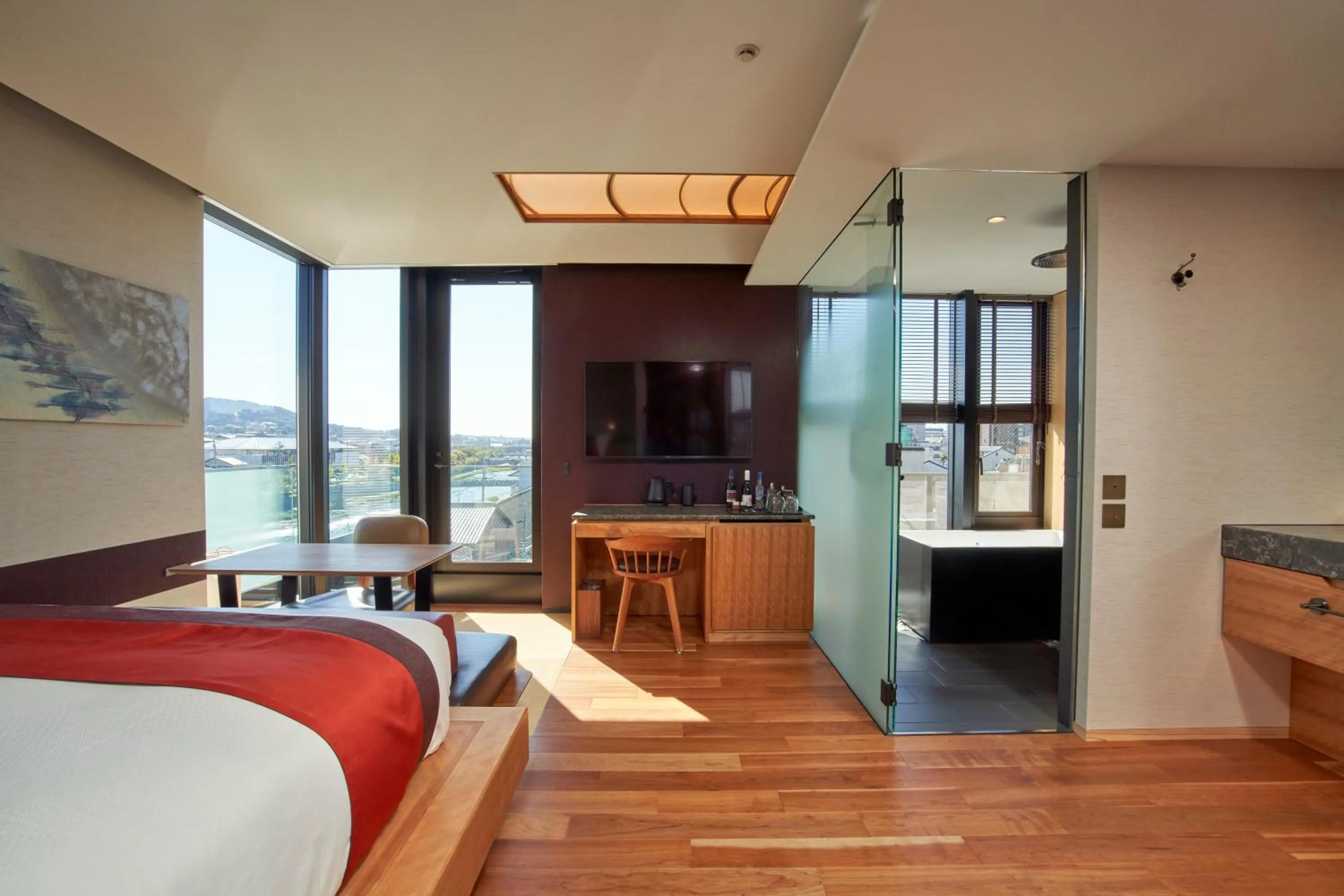 Bedroom, Bed in Genji Kyoto, a Member of Design Hotels