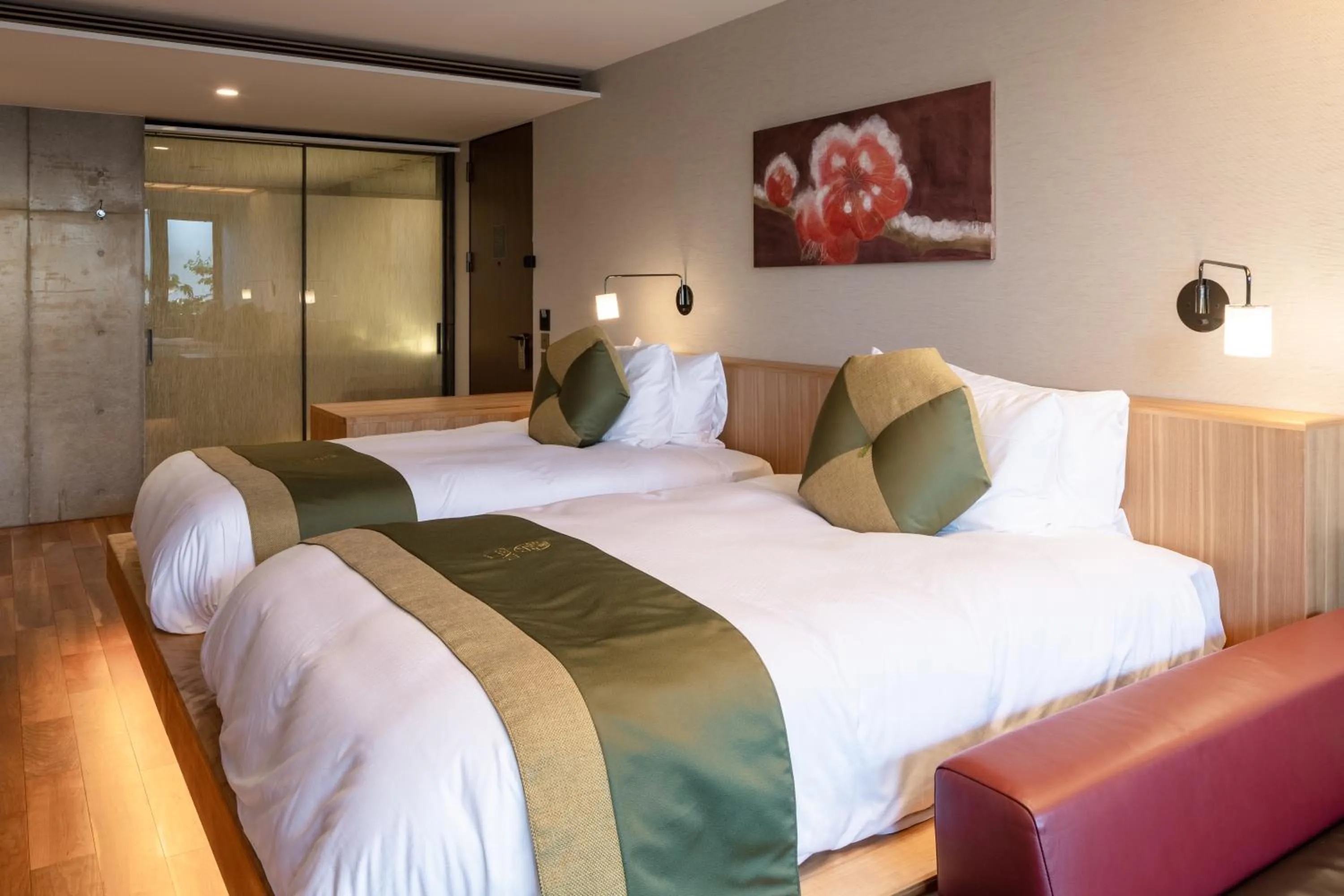 Bed in Genji Kyoto, a Member of Design Hotels