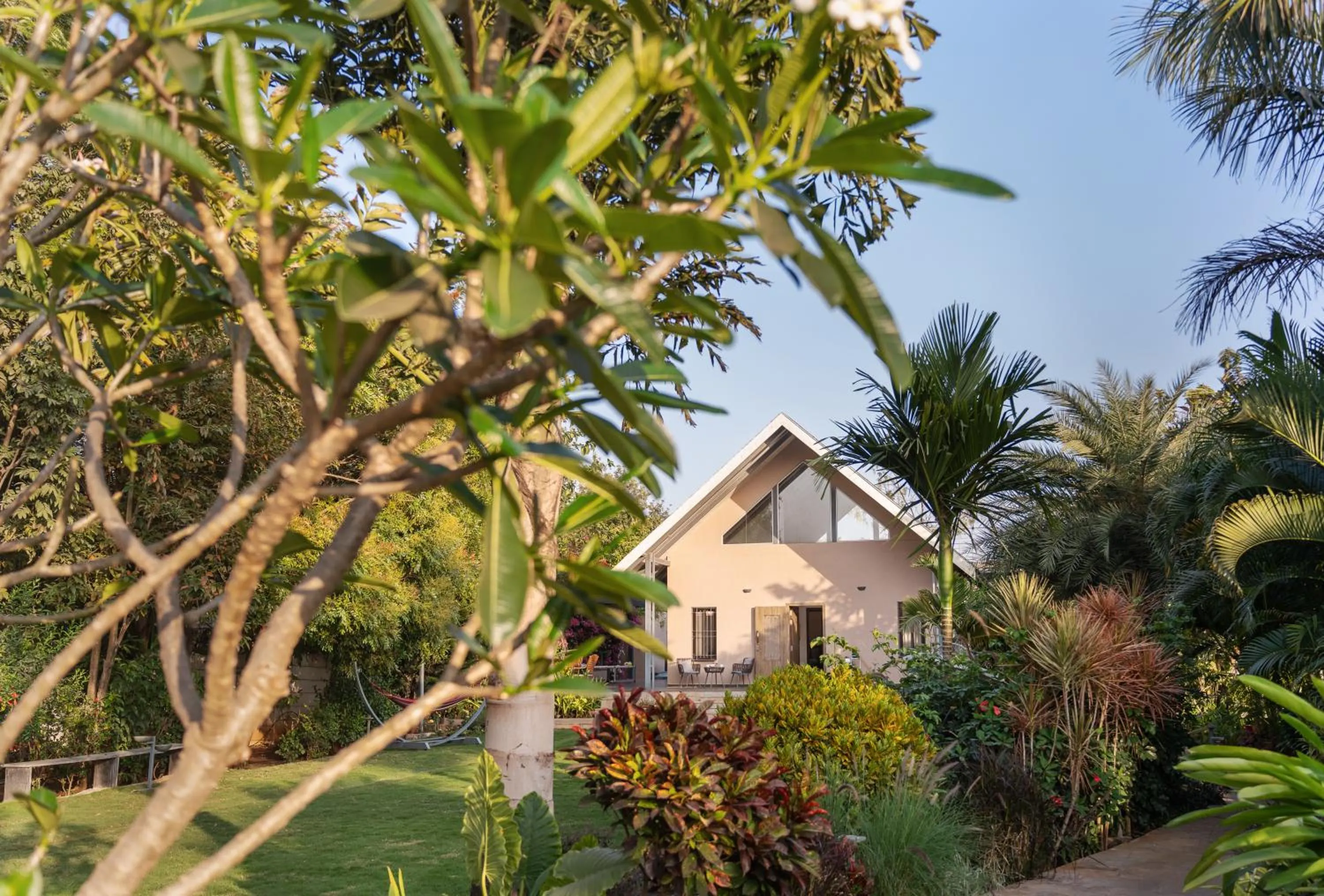 SaffronStays Eden - 3BR vineyard-side pool villa with jacuzzi, farm dining, stargazing deck & lawns for celebrations