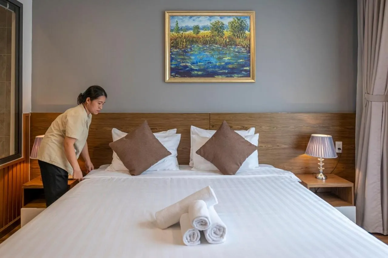 Bed in Thao Trang Laluxe Hotel Phu My Hung