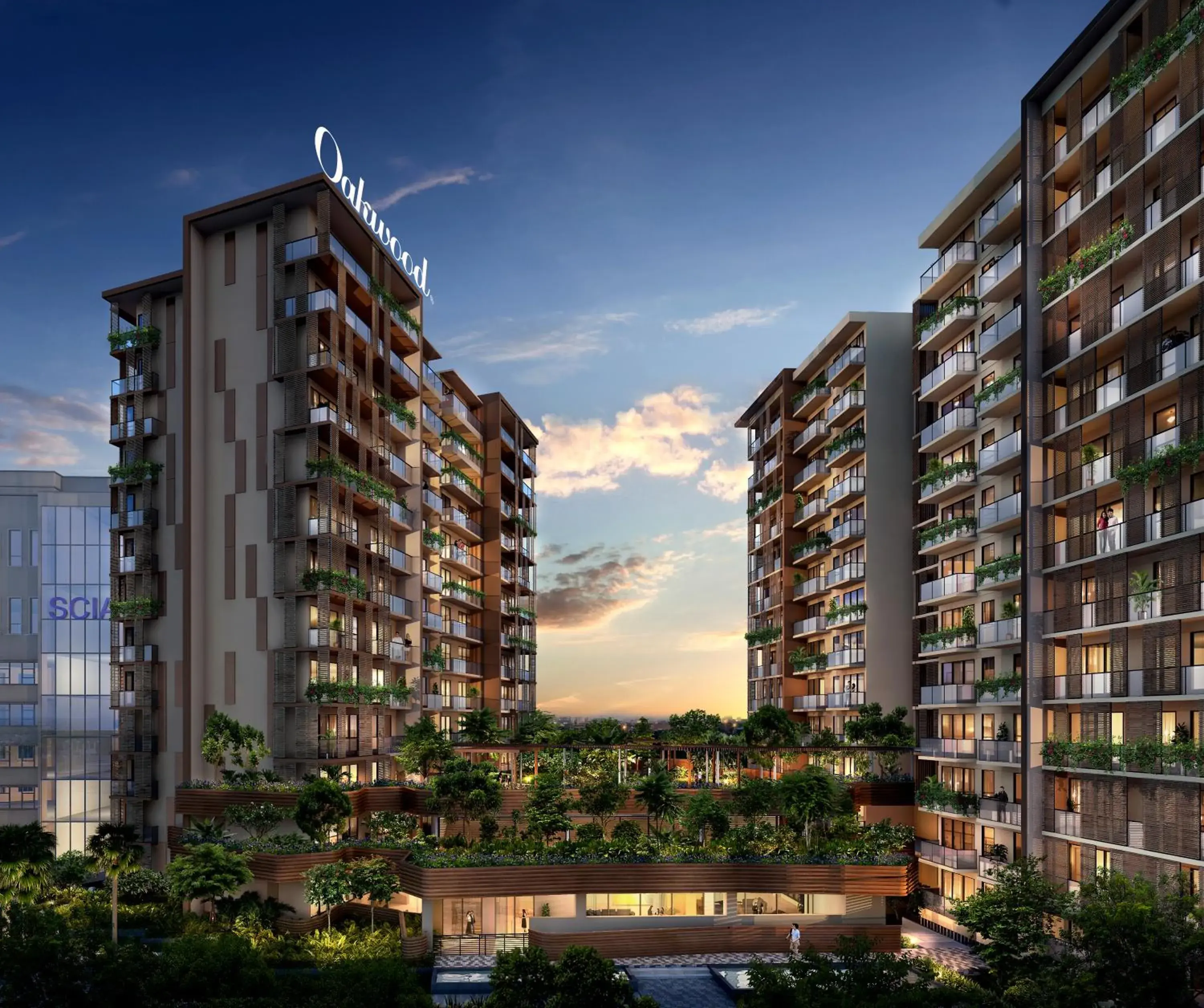 Property building in Oakwood Premier Phnom Penh Property building in Oakwood Premier Phnom Penh