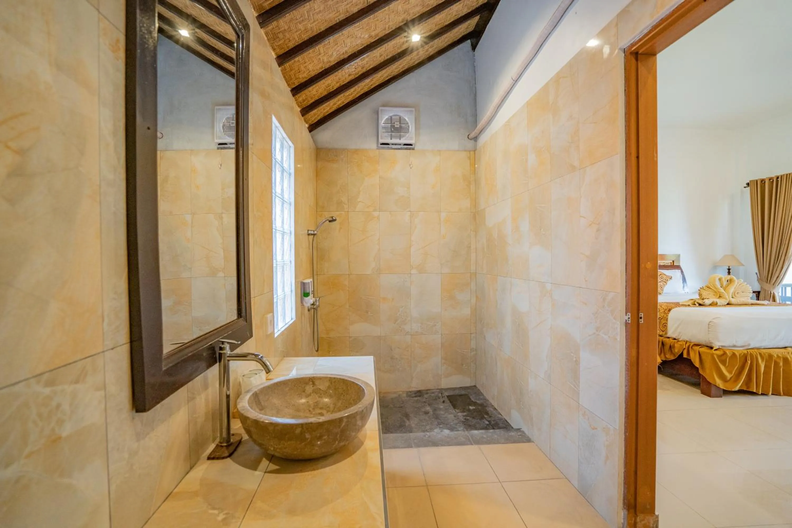 Bathroom, Bed in The Bali Menjangan Boutique Villas & Dive Center