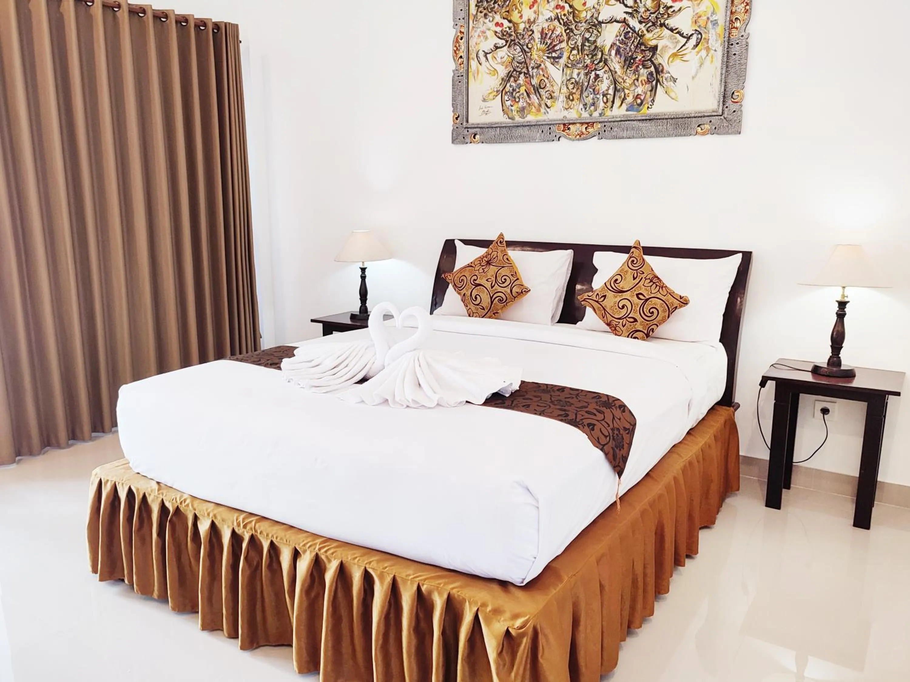 Bed in The Bali Menjangan Boutique Villas & Dive Center