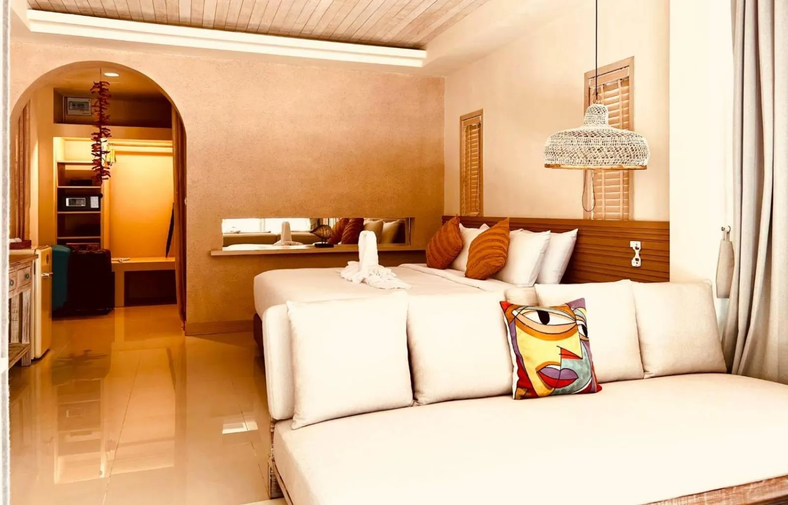 Bed in Amity Beach Resort