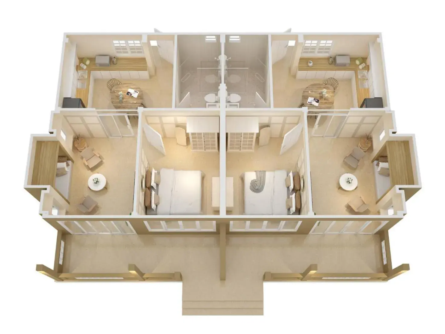 Deluxe Family Room in Amity Beach Resort Deluxe Family Room in Amity Beach Resort