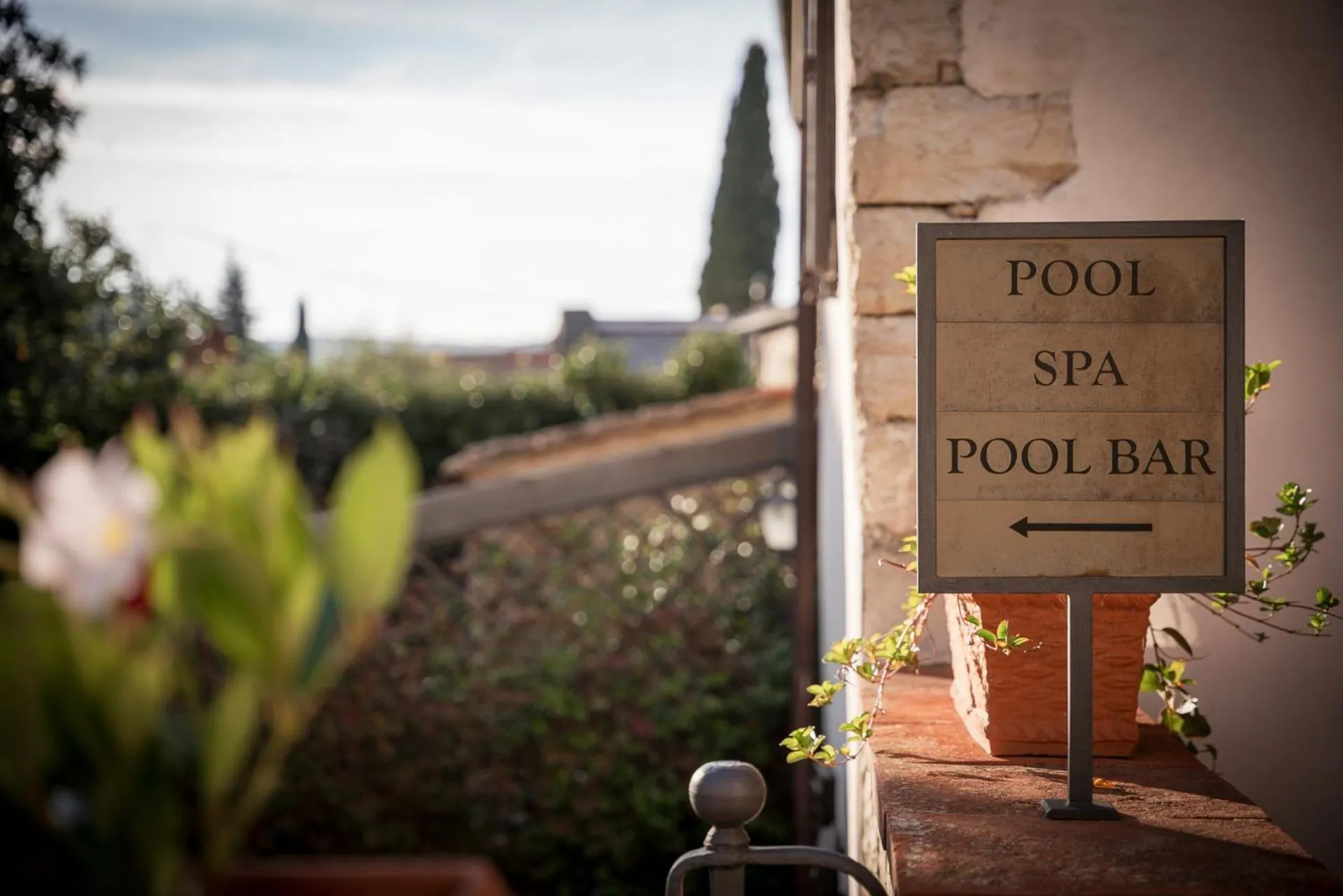 Garden view in Relais Vignale & Spa