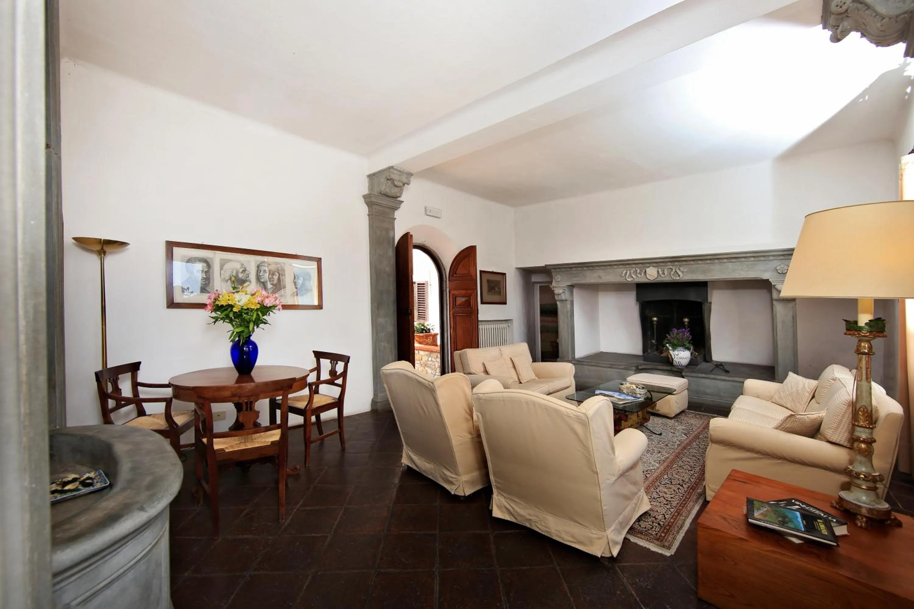 Living room in Relais Vignale & Spa