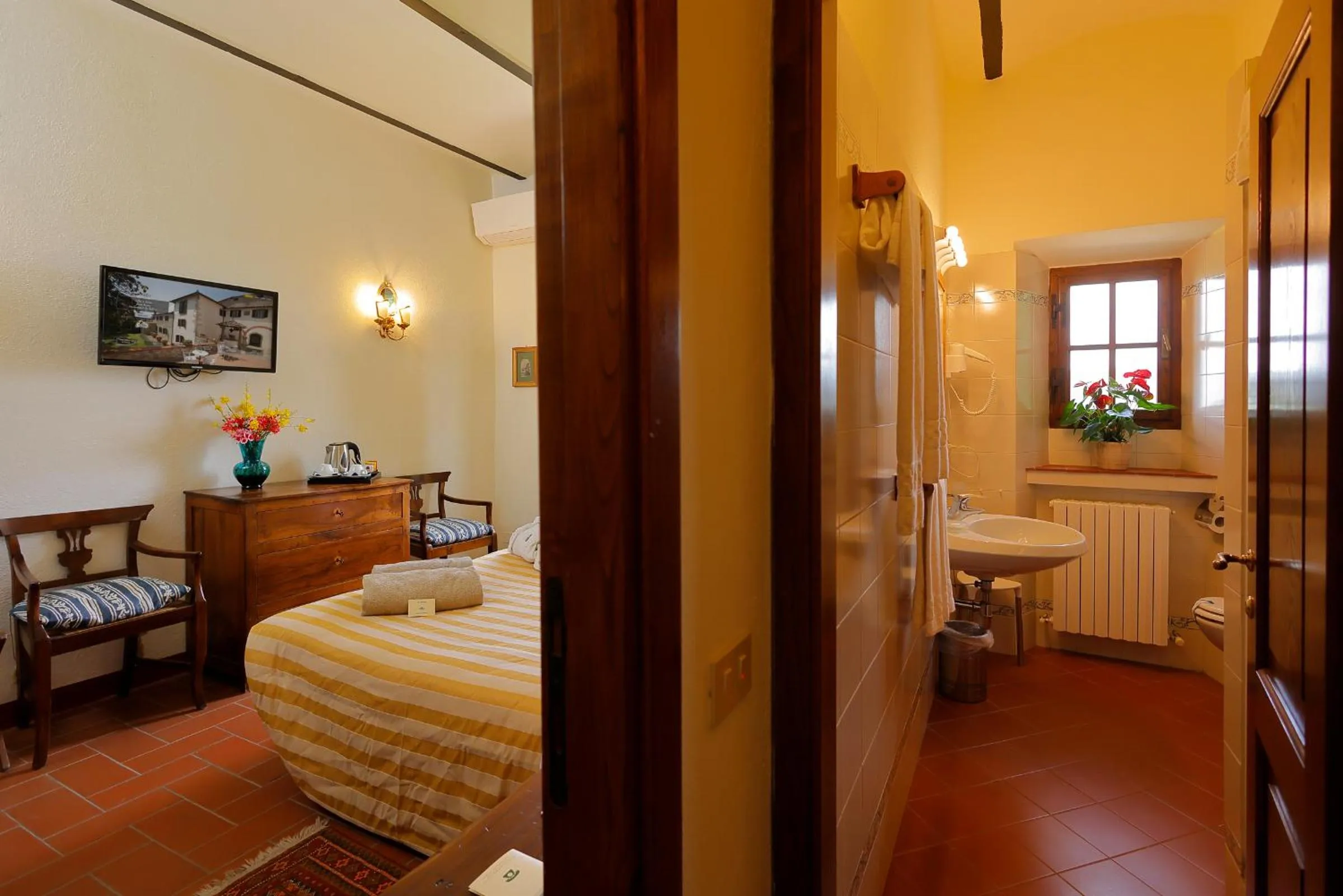 Bed in Relais Vignale & Spa