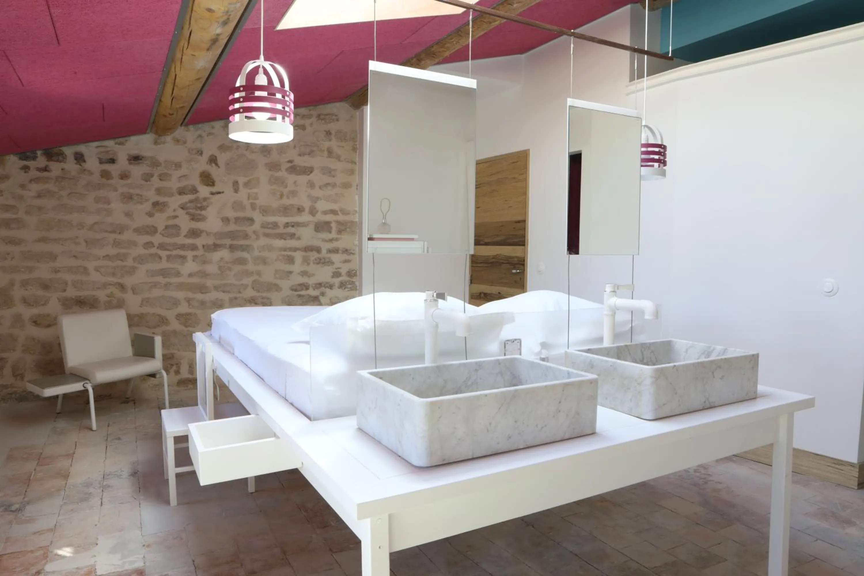 Bedroom in Domaine La Ferme HI bride