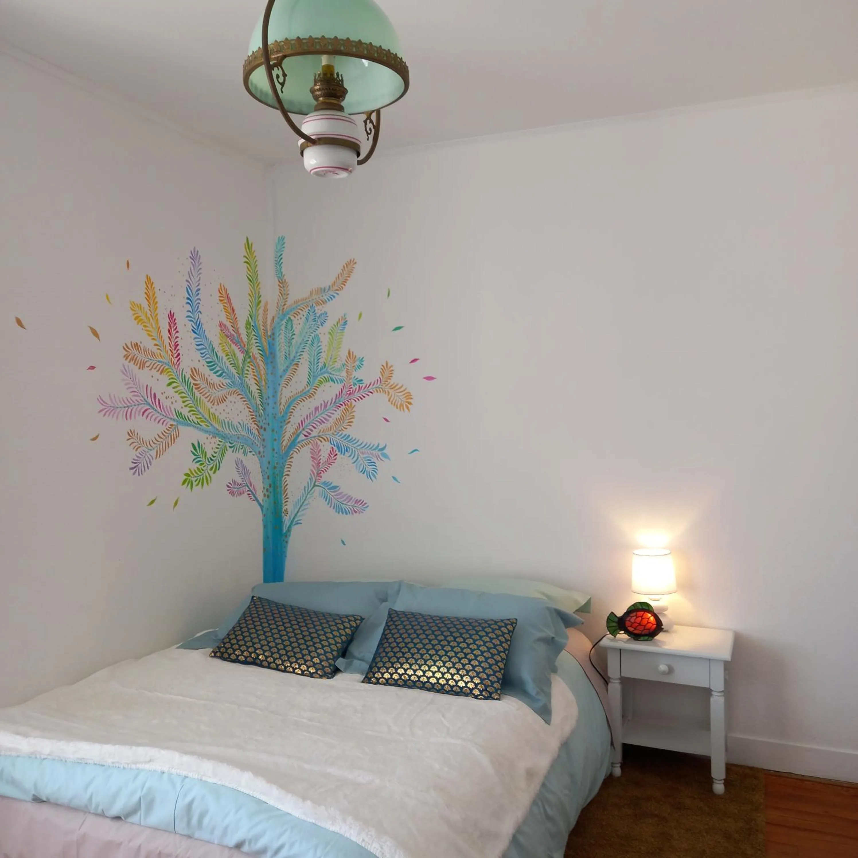 Bed in Chambres d'Hôtes Couleurs d'Elvine