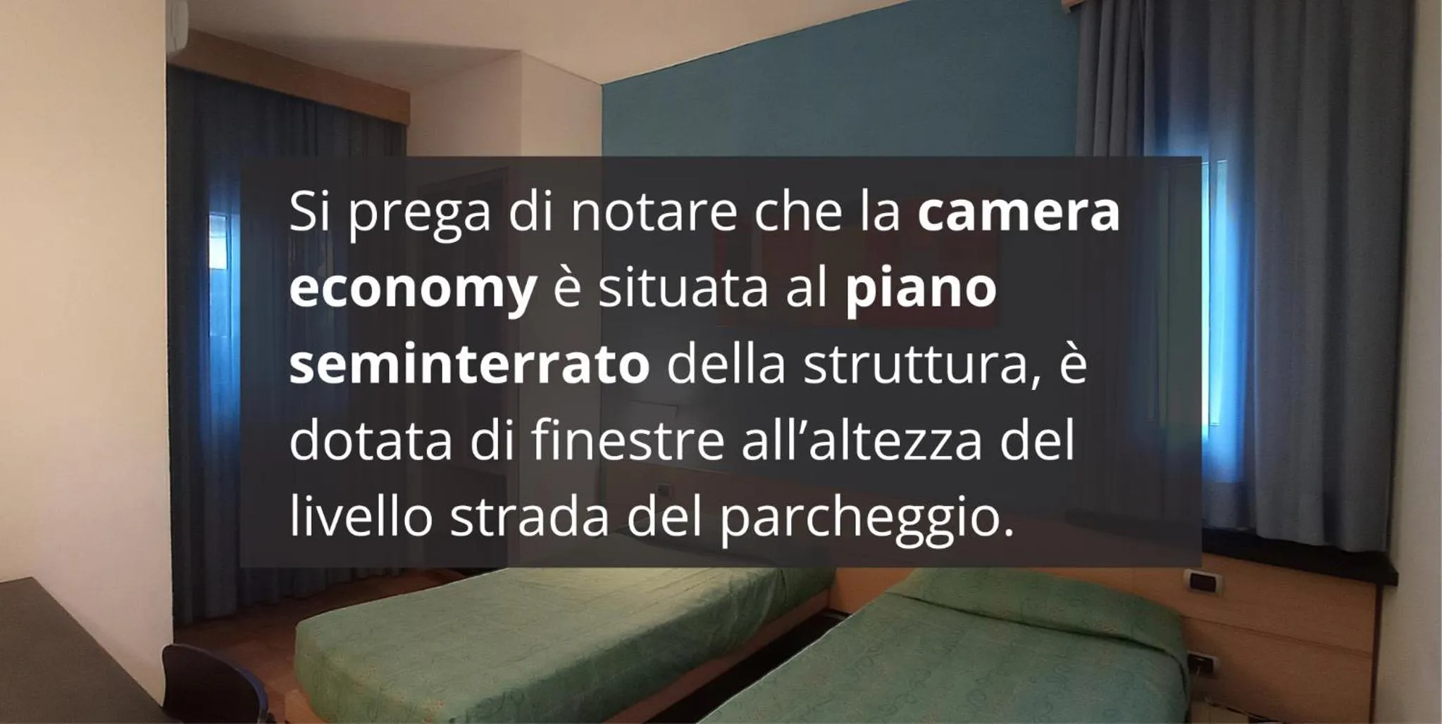 Text overlay in Hotel I Cedri