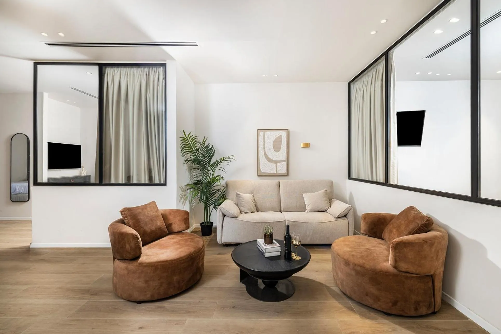 Seating area in Dhotel - די הוטל