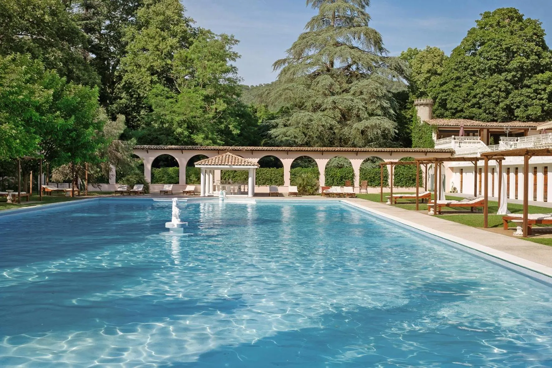 Swimming pool in Château de Fontager