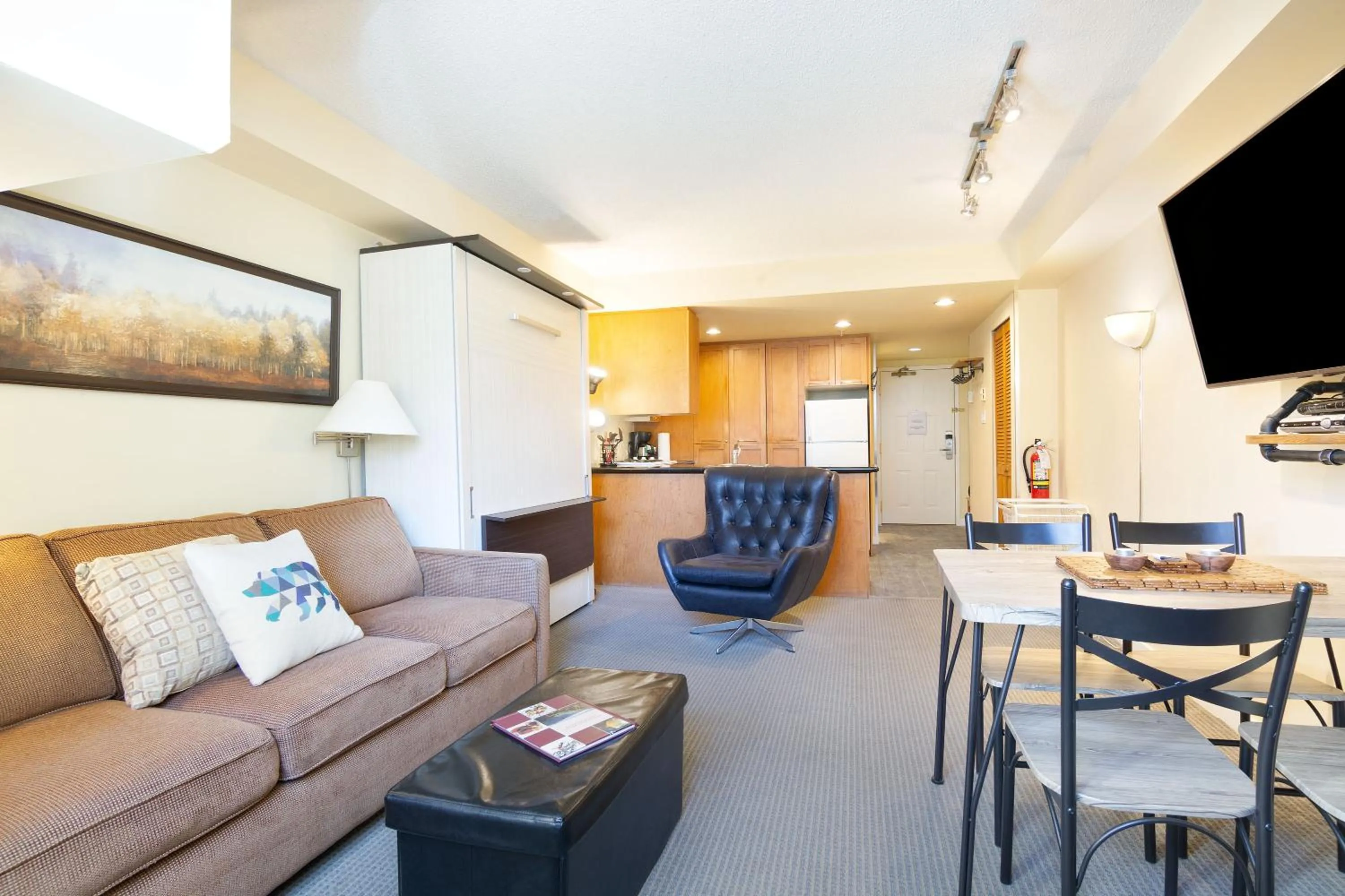 Living room in Whistler Village Centre by LaTour Hotels and Resorts