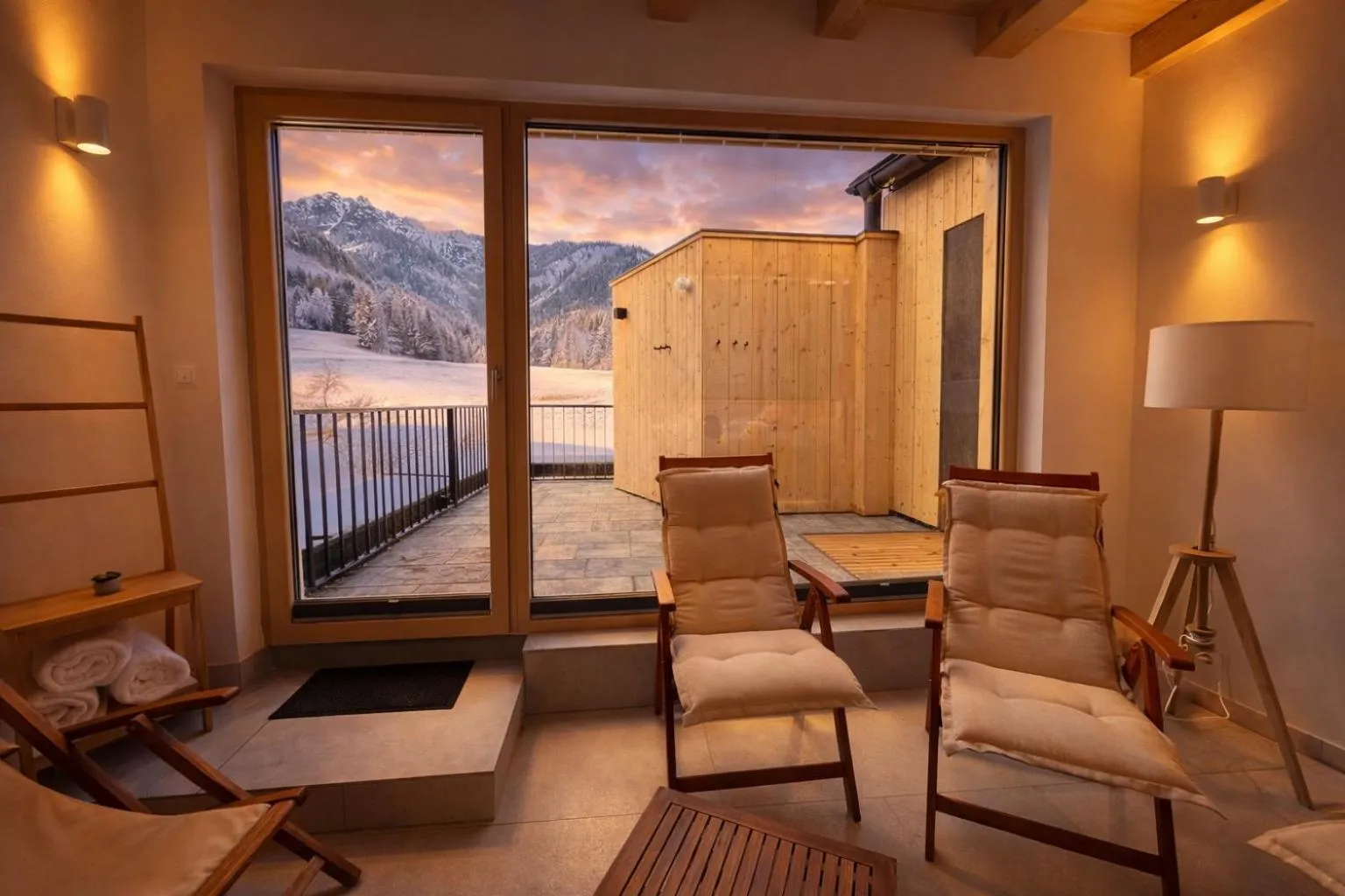 Sauna in Da Alois - Alpine Premium Apartments
