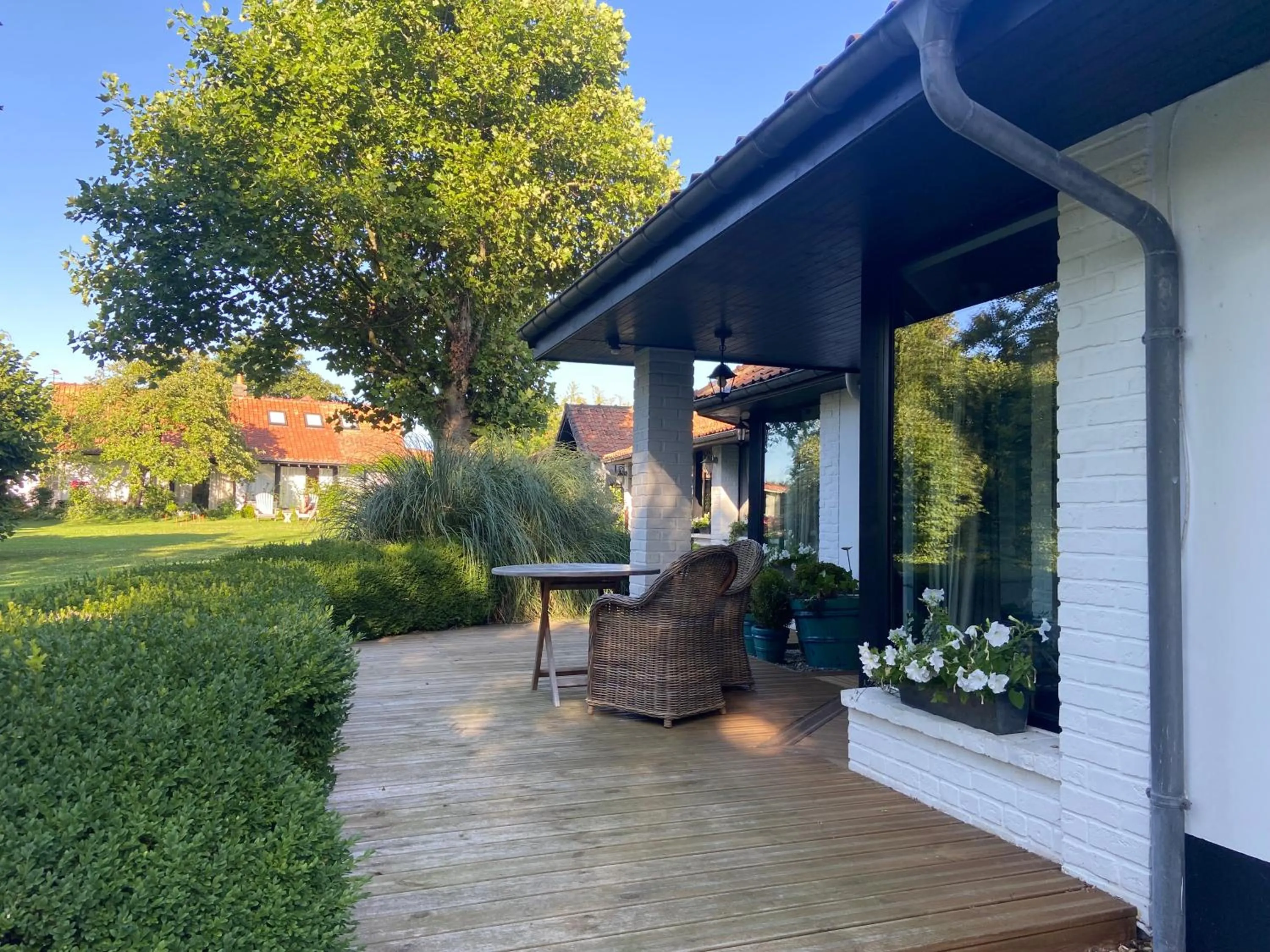 Patio in Un matin de mai, Côte d'Opale