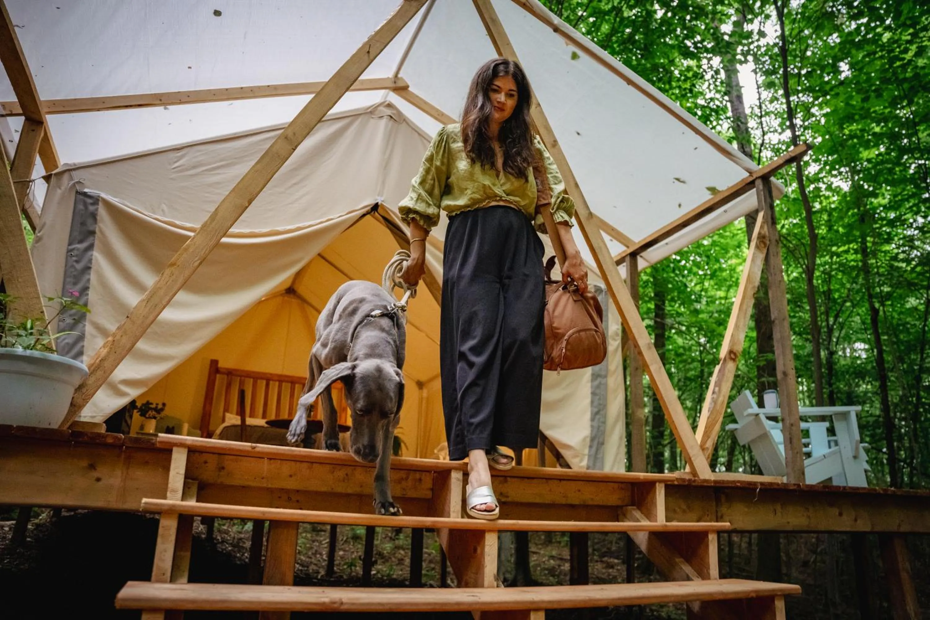 Tent in Station Chene rouge