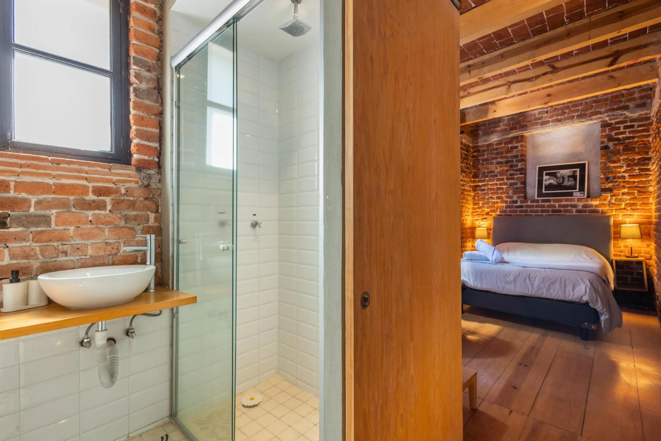 Shower, Bed in Mina 32 - Coyoacan