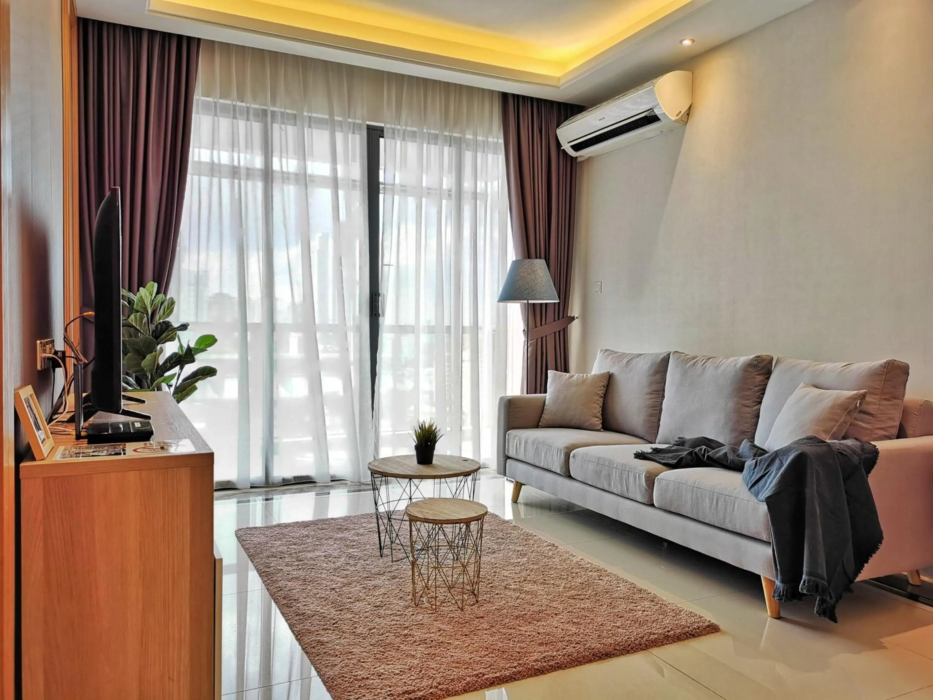 Living room in Yussy Homestay at R&F Princess Cove