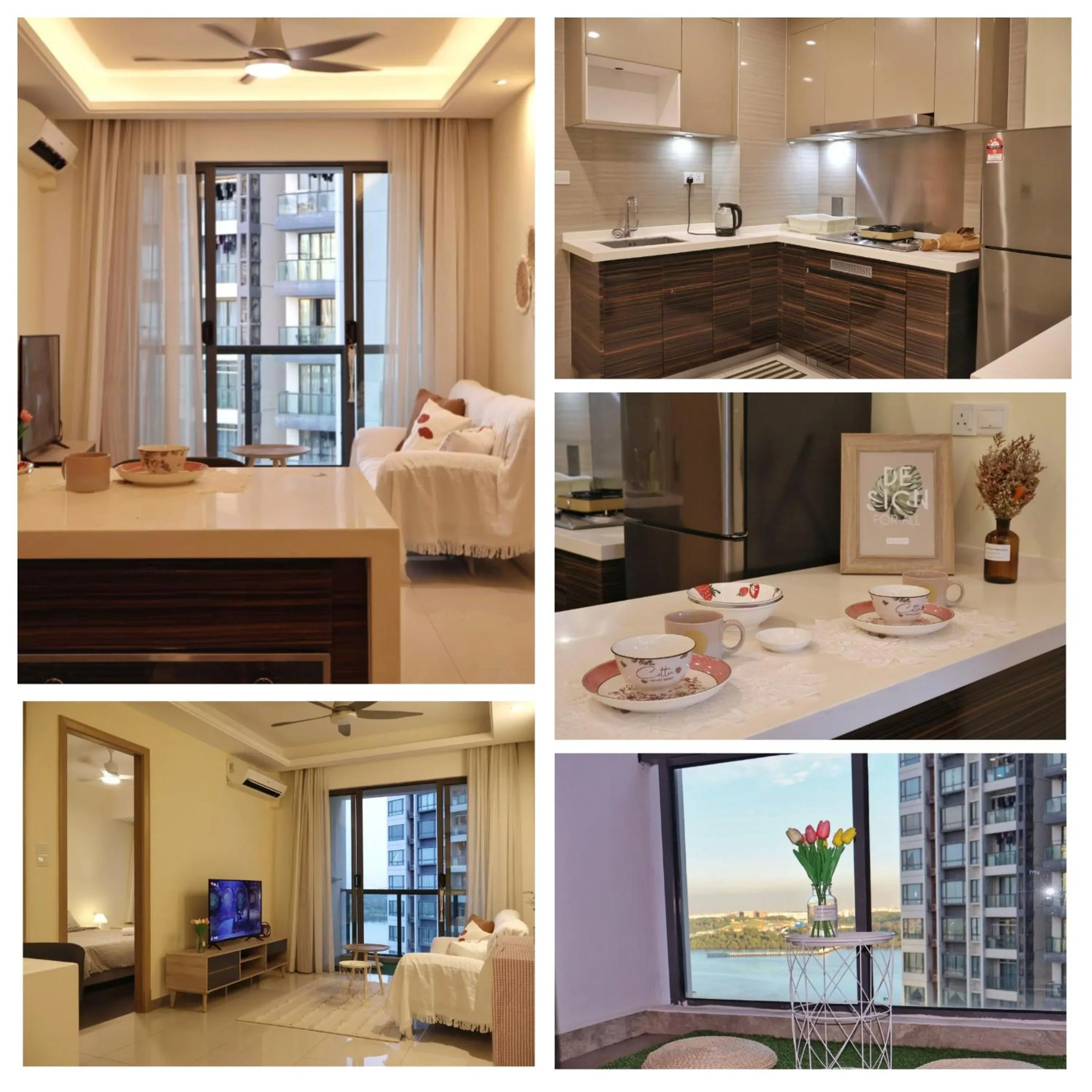 Kitchen or kitchenette in Yussy Homestay at R&F Princess Cove