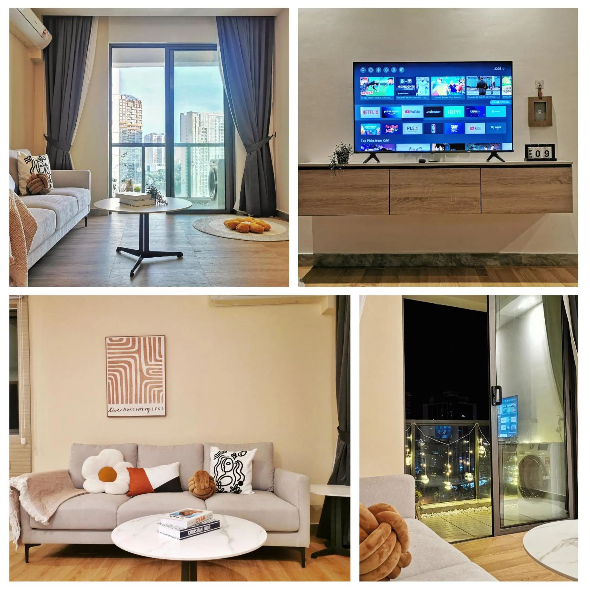 Living room, Bed in Yussy Homestay at R&F Princess Cove