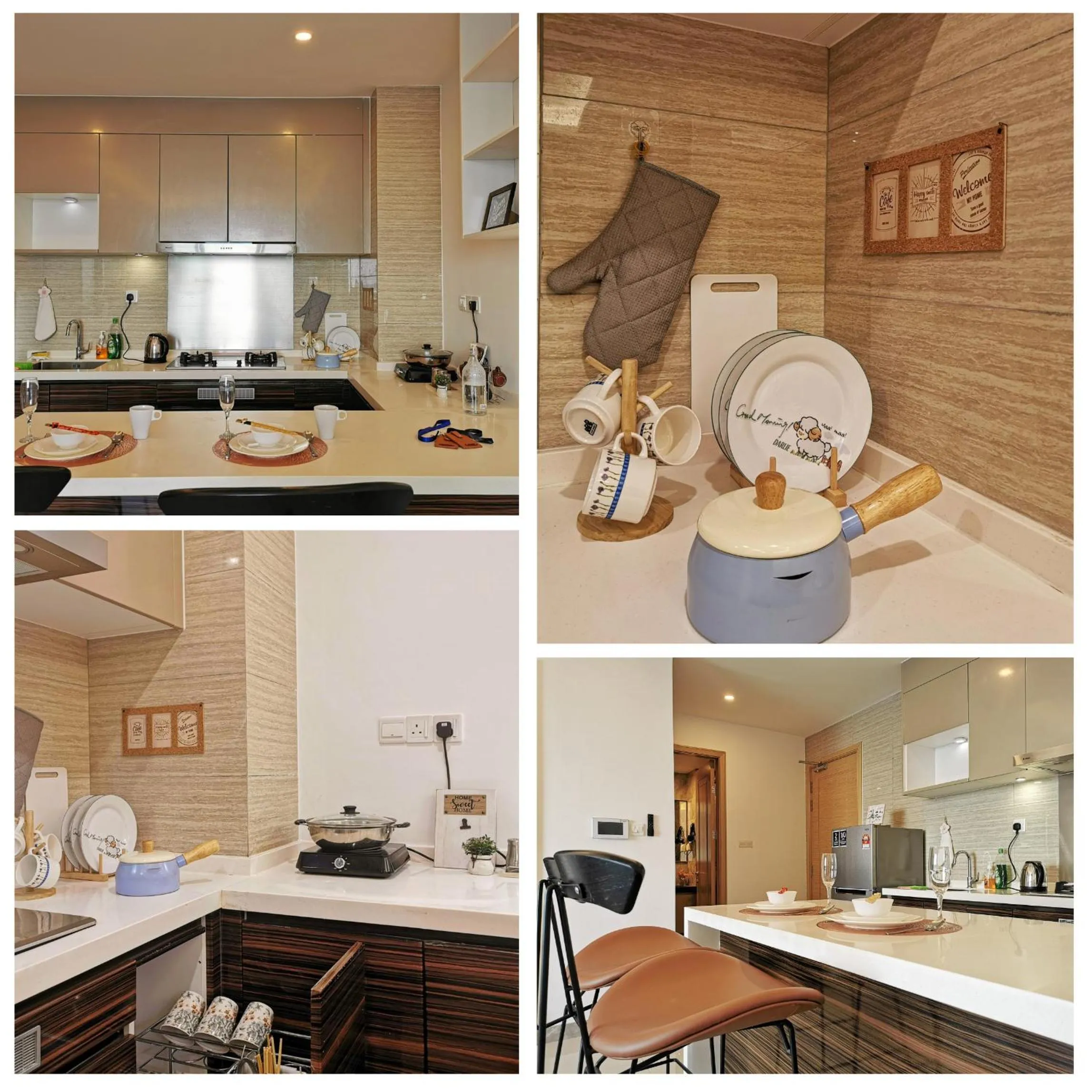 Kitchen or kitchenette in Yussy Homestay at R&F Princess Cove