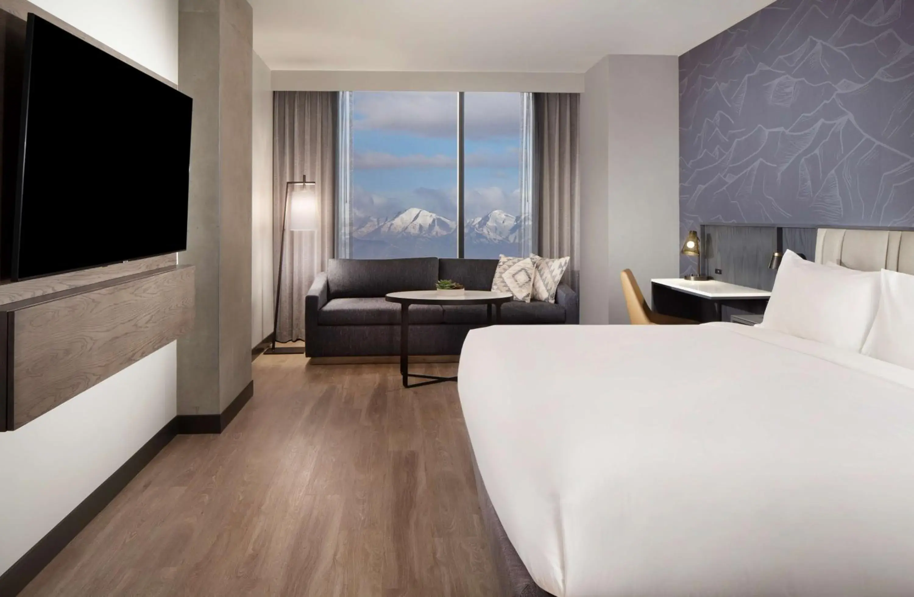 View (from property/room), Bed in Hyatt Regency Salt Lake City View (from property/room), Bed in Hyatt Regency Salt Lake City