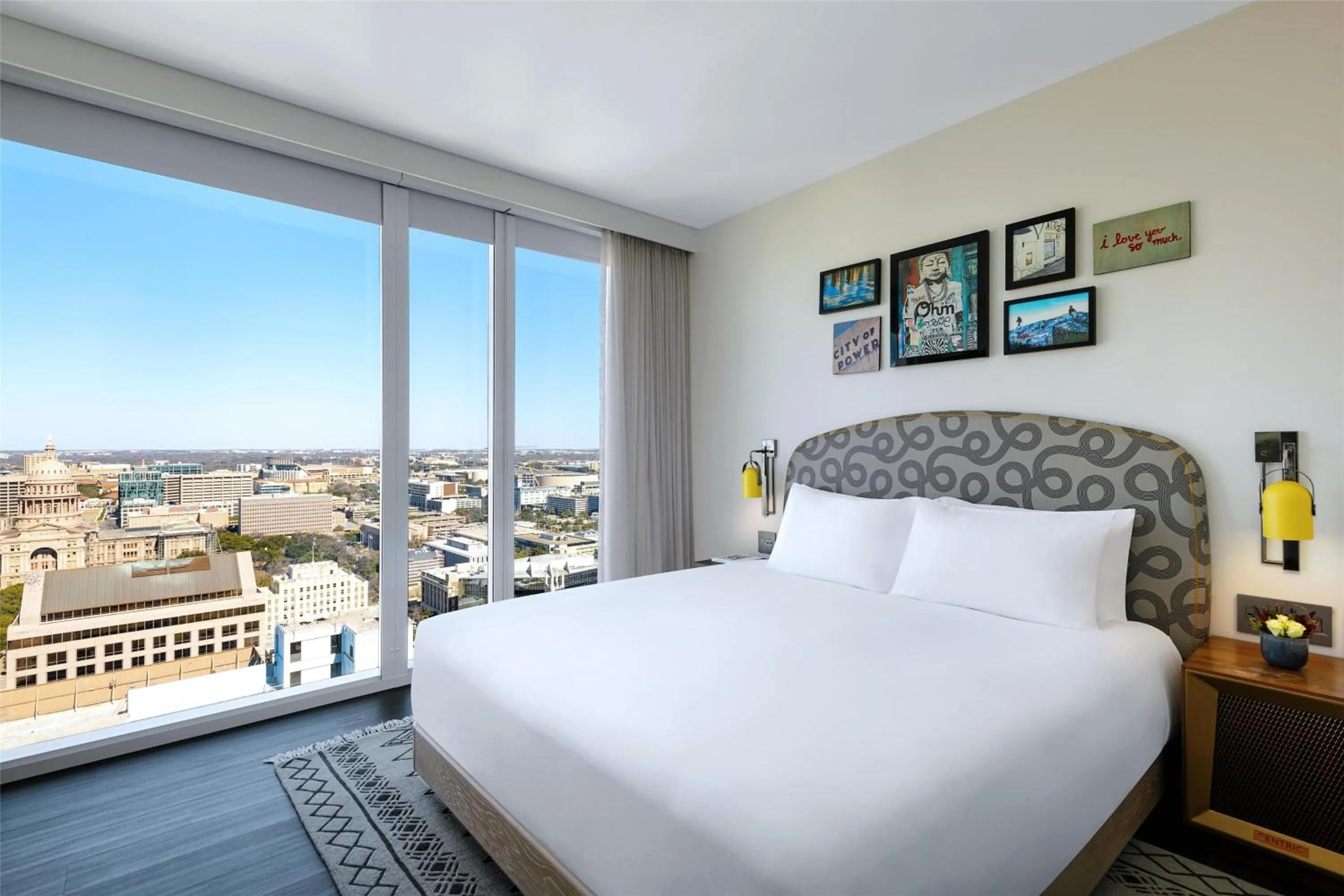 View (from property/room), Bed in Hyatt Centric Congress Avenue Austin