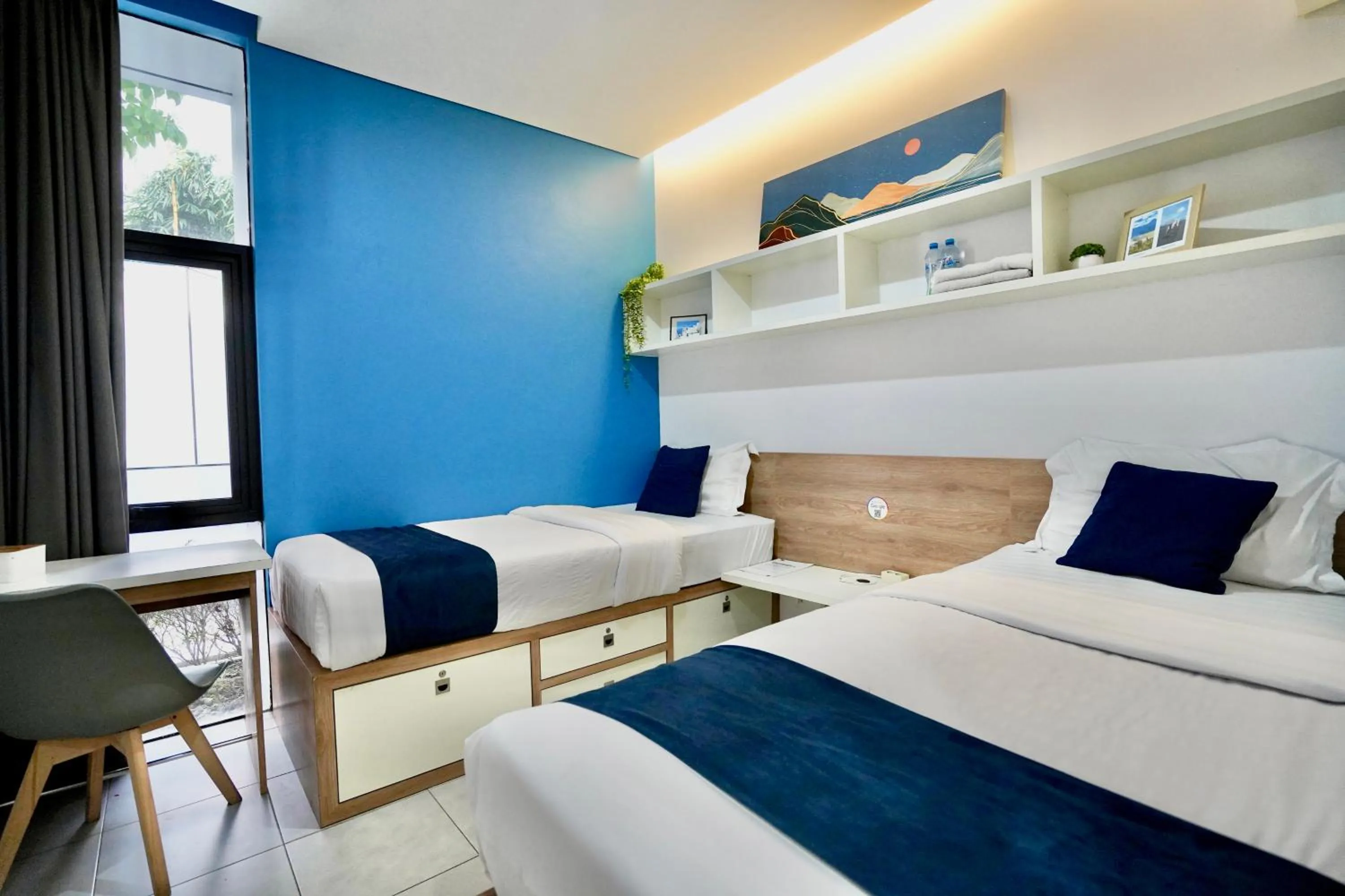 Bedroom, Bed in OFO Kost Premium Kampung Inggris Pare Syariah Mitra RedDoorz