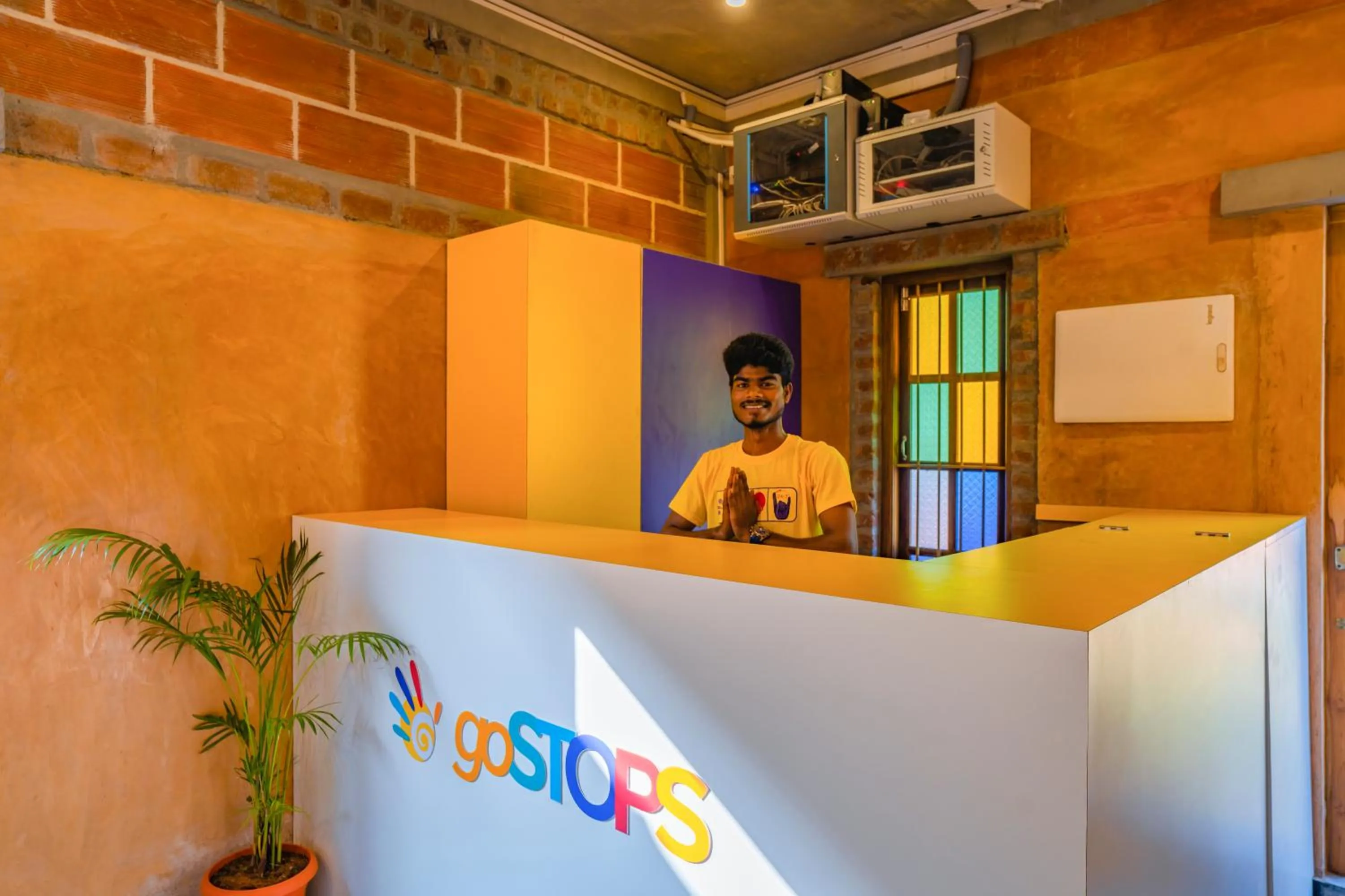 Lobby or reception in goSTOPS Pondicherry Near Auroville