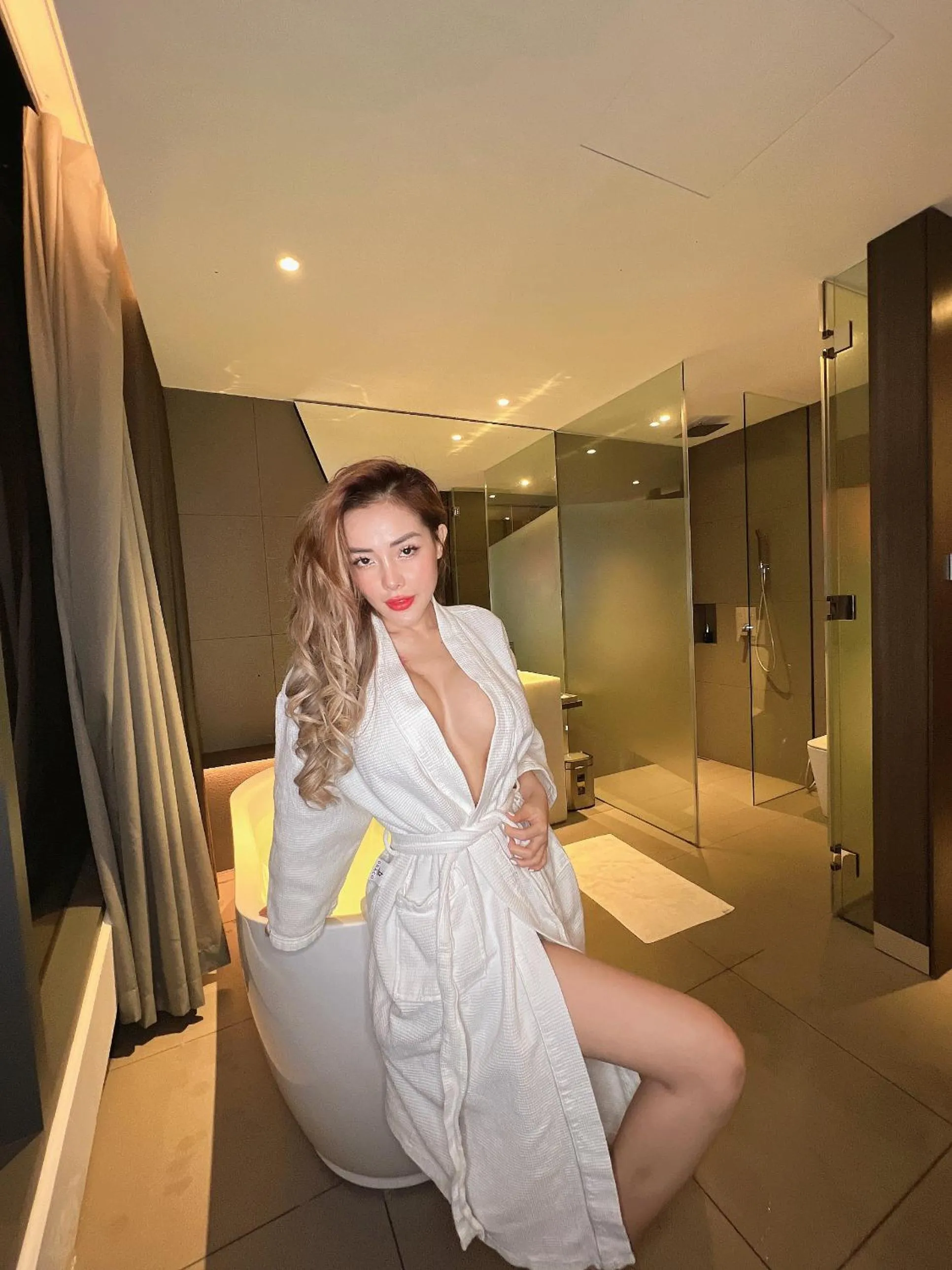 Bathroom in Draco Hotel & Suites