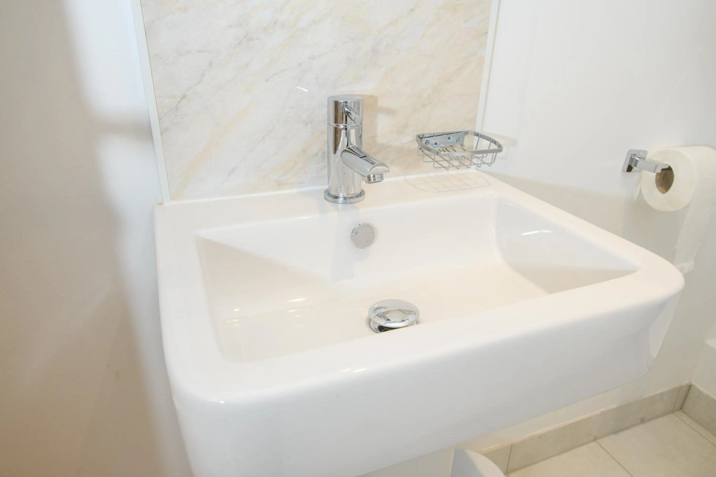 Bathroom in Cathedral View apartments