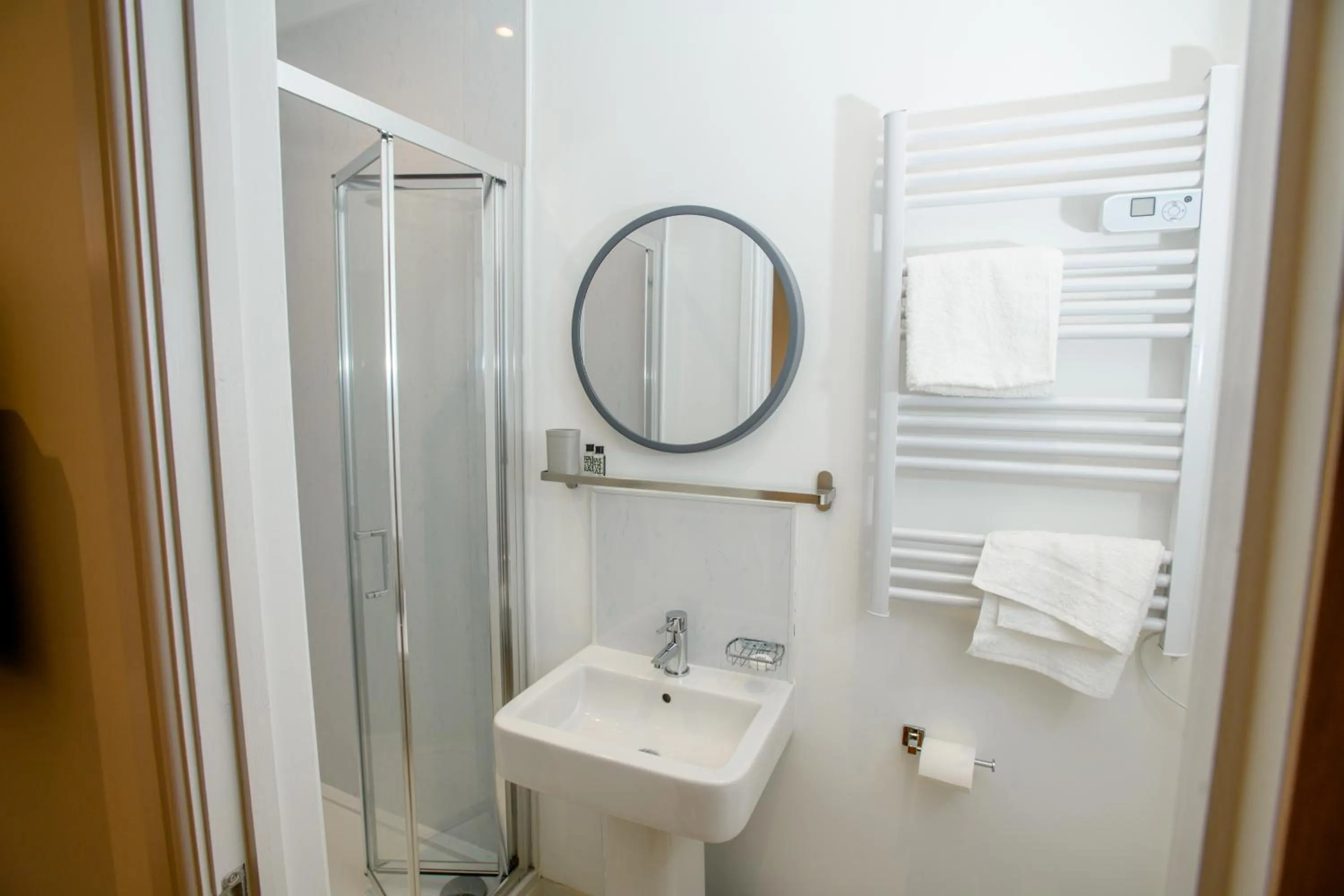 Shower in Cathedral View apartments