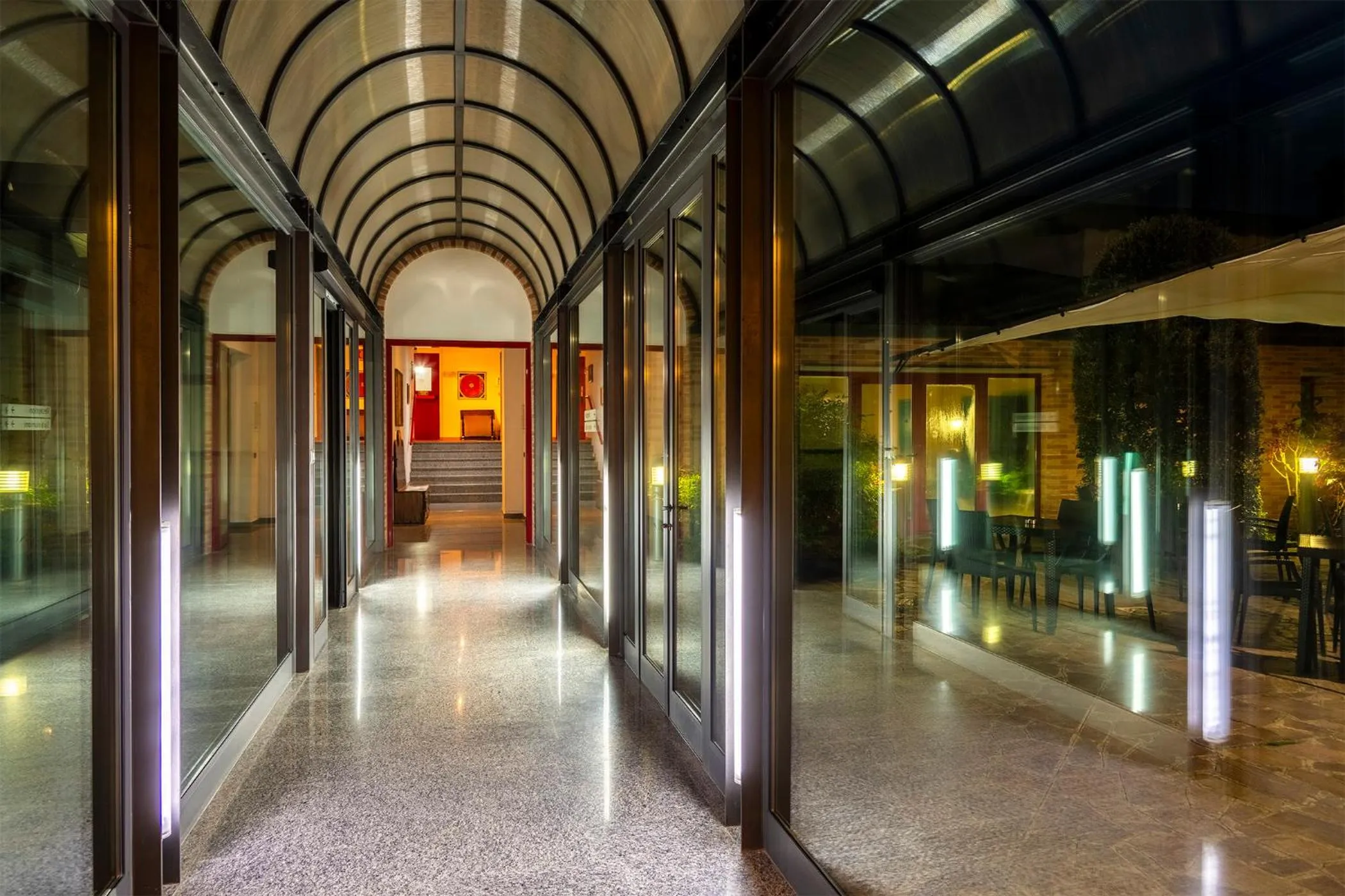 Inner courtyard view in Hotel Vecchio Casello