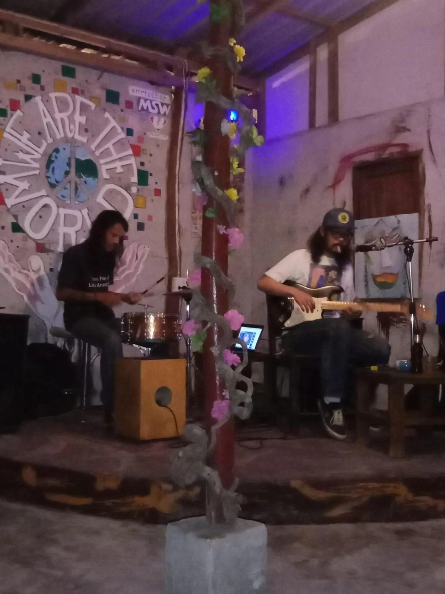 People in Green Garden Bungalows