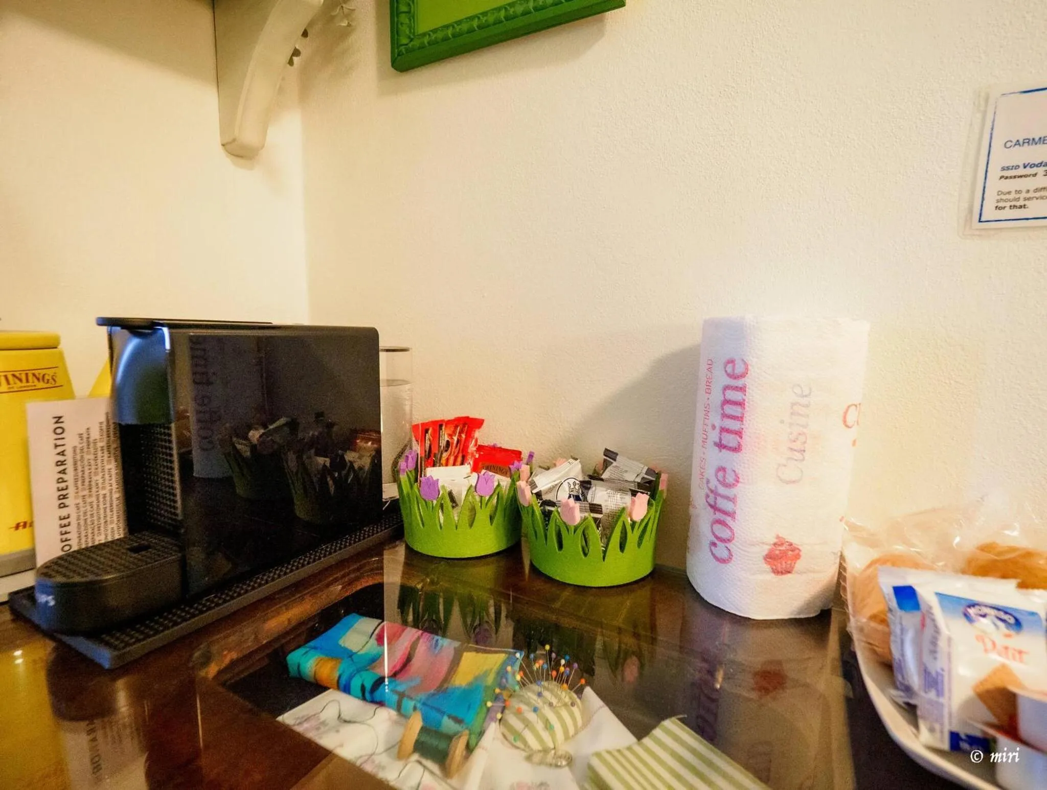 Bed in Carmelina Tiny Village Room