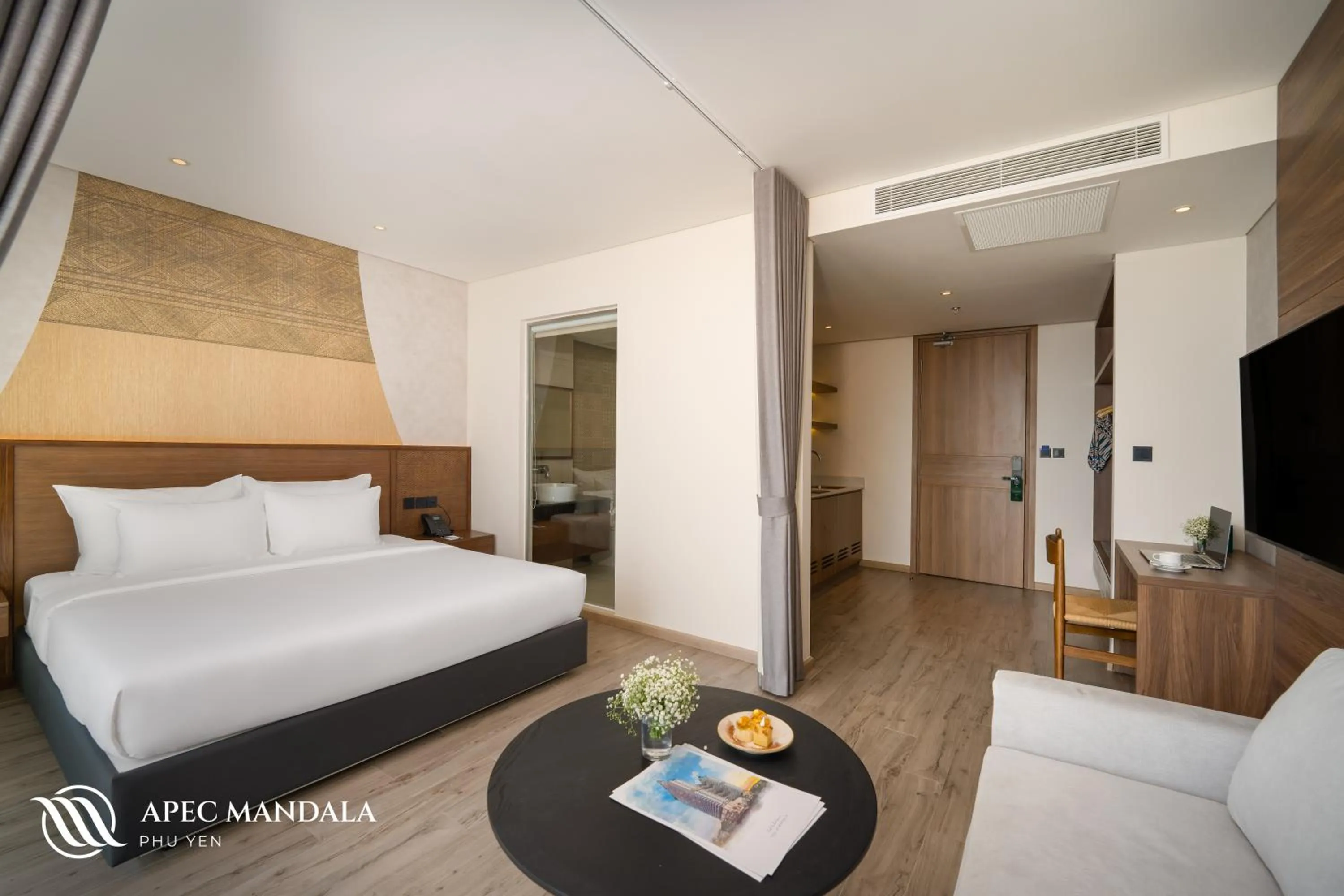 Photo of the whole room, Bed in Mandala Hotel & Spa Phú Yên - 24hours Stay