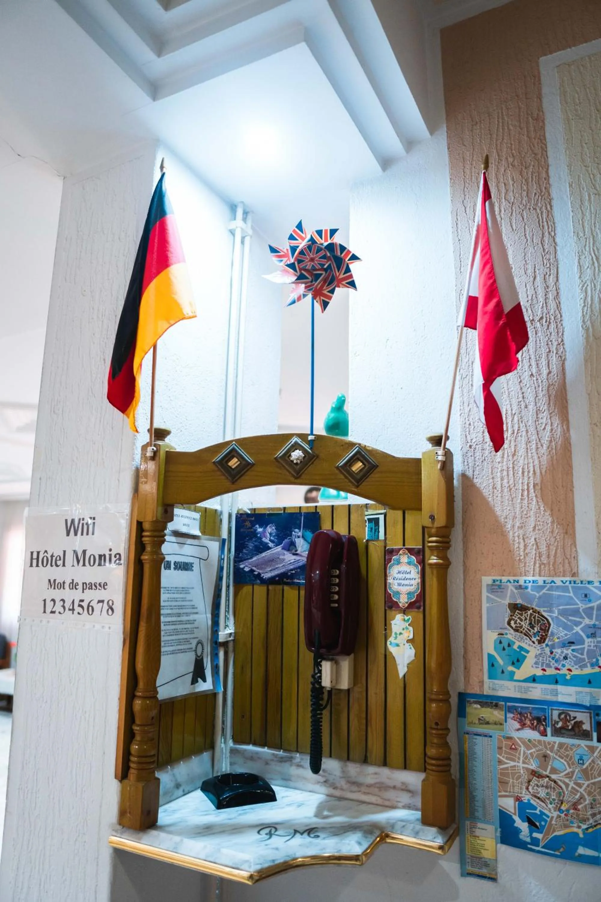 Lobby or reception in Hôtel Résidence Monia COMPLETELY RENOVATED