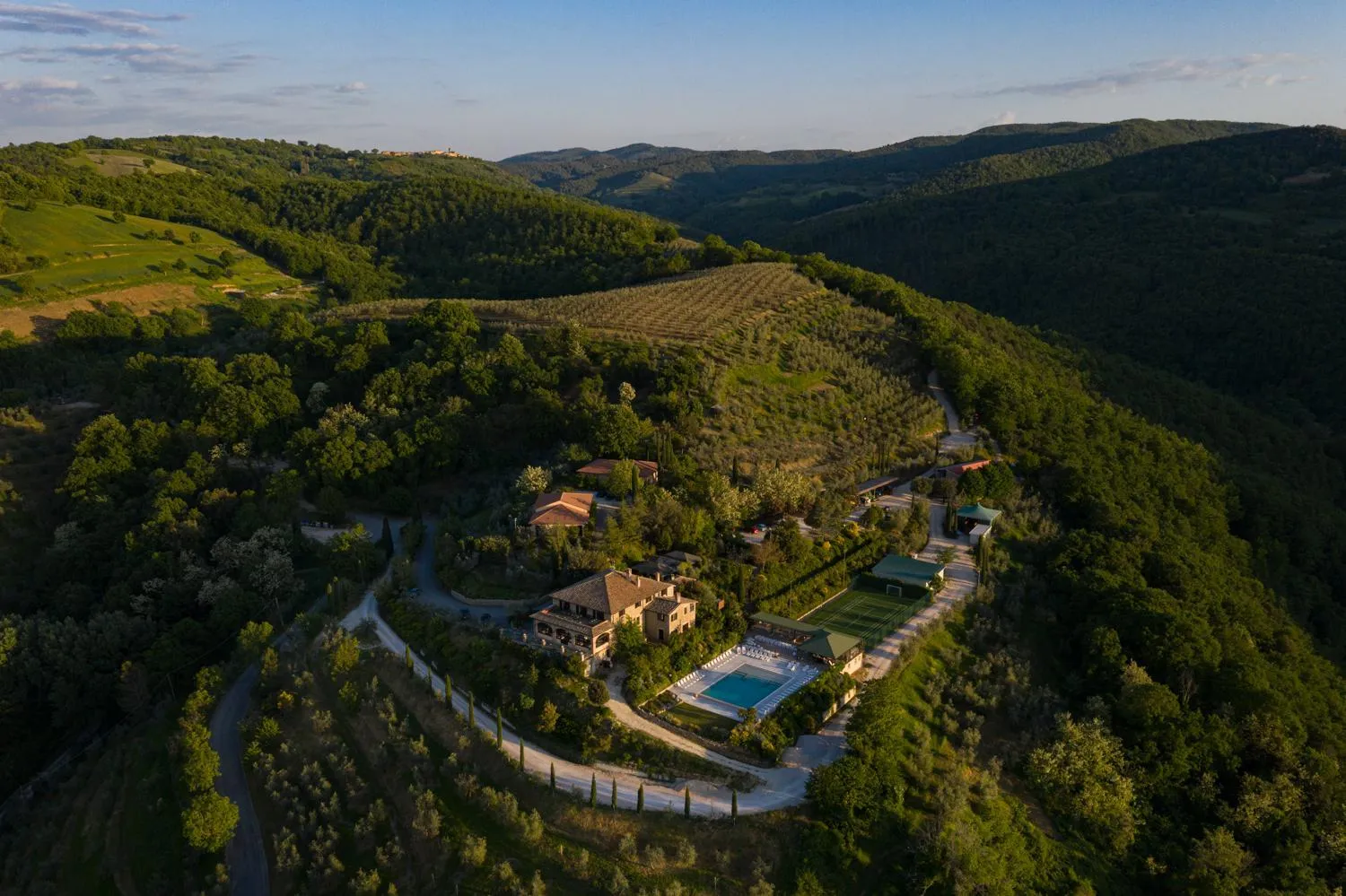 Bird's eye view in Il Poggio degli Olivi