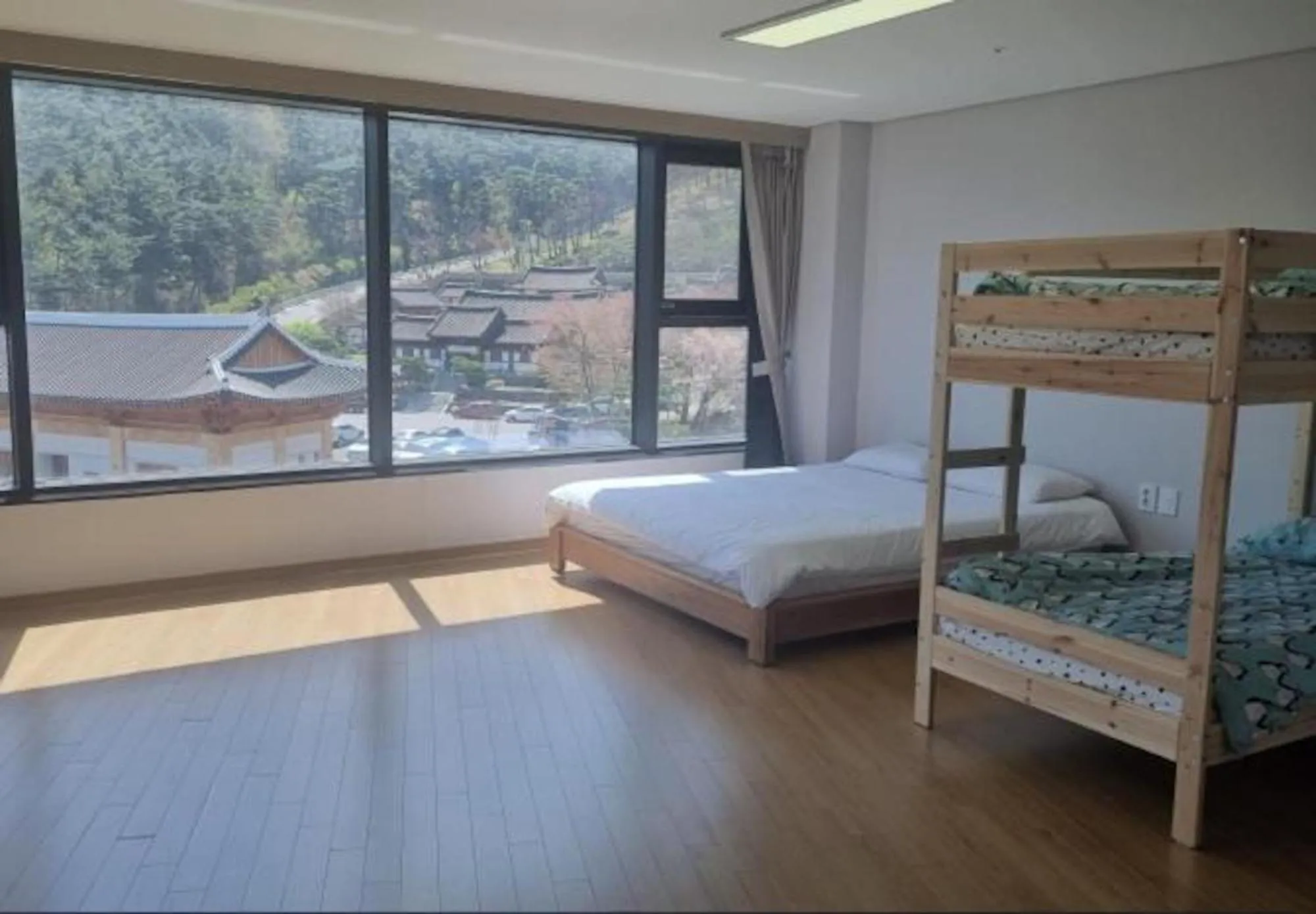 Bed in Sancheong Korean Medicine Family Hotel