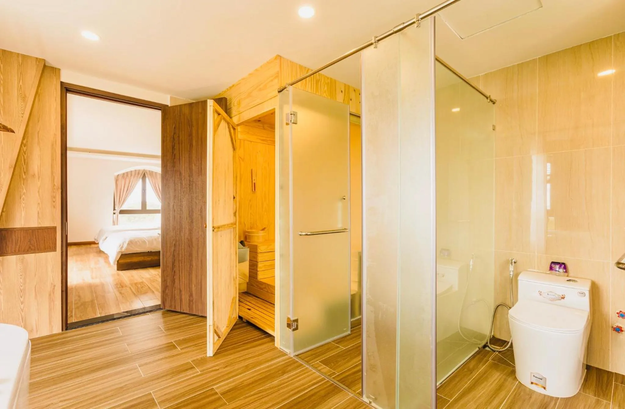 Shower, Bed in Đá Góc Nhà Boutique Hotel