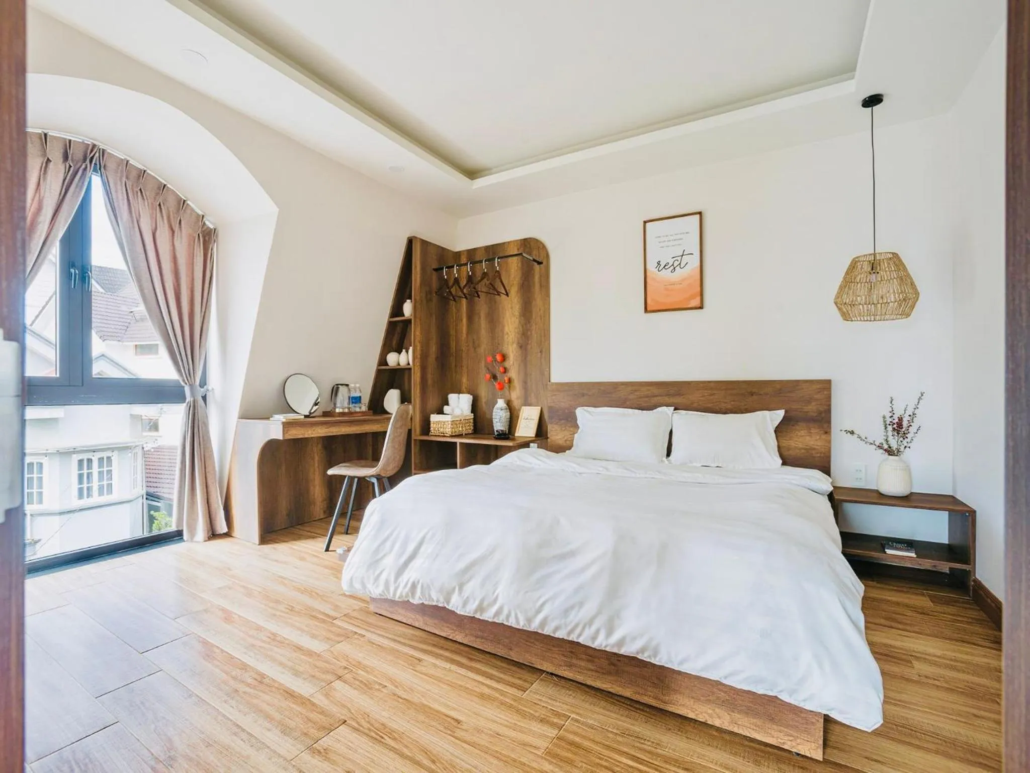 Bed in Đá Góc Nhà Boutique Hotel