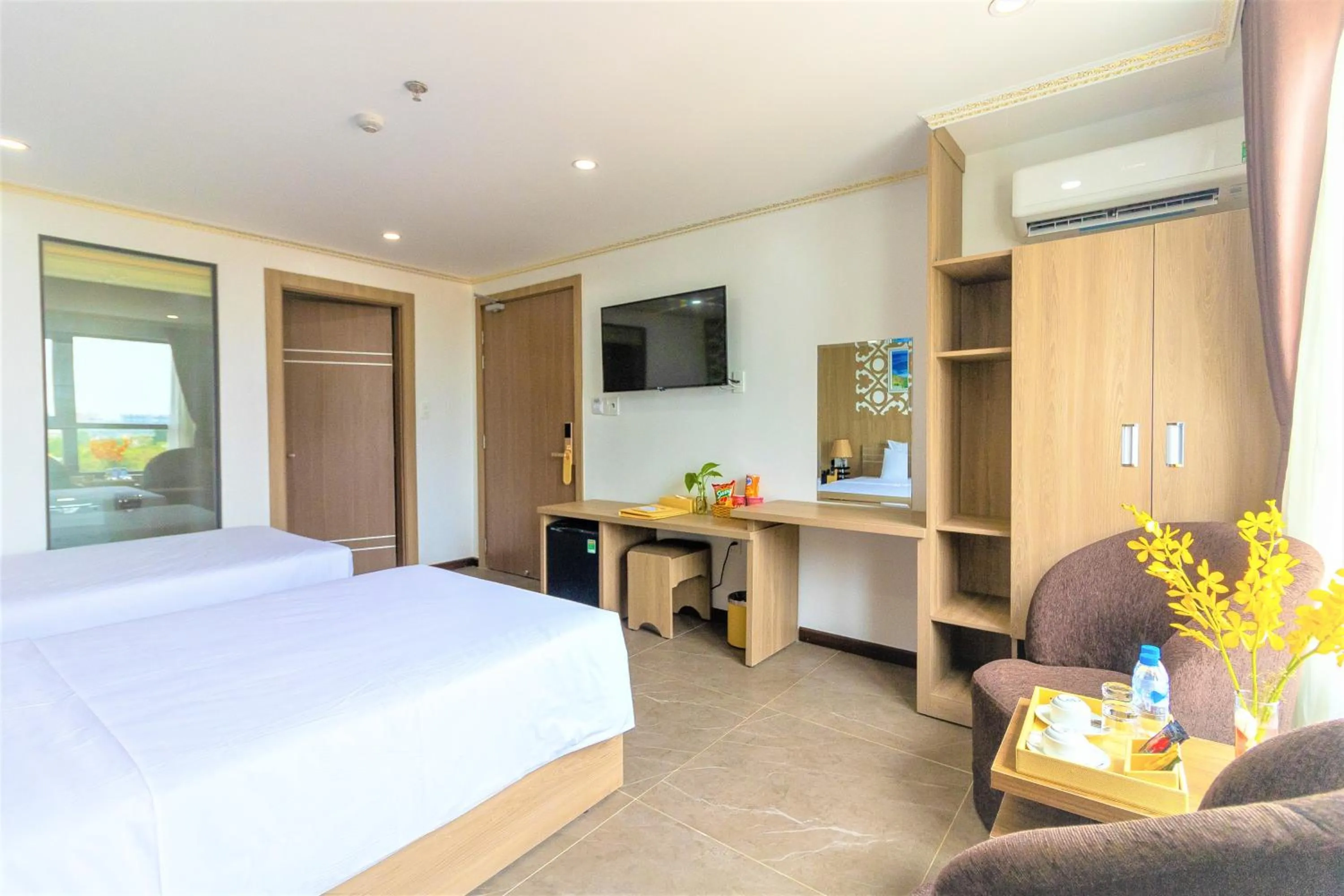 Bed in Pearl Beach Hotel Quy Nhon