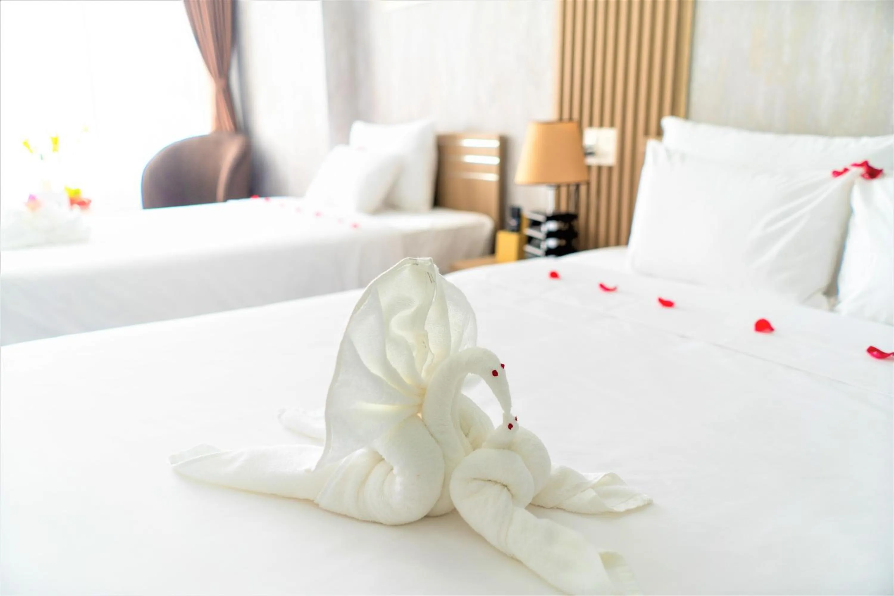 Bed in Pearl Beach Hotel Quy Nhon