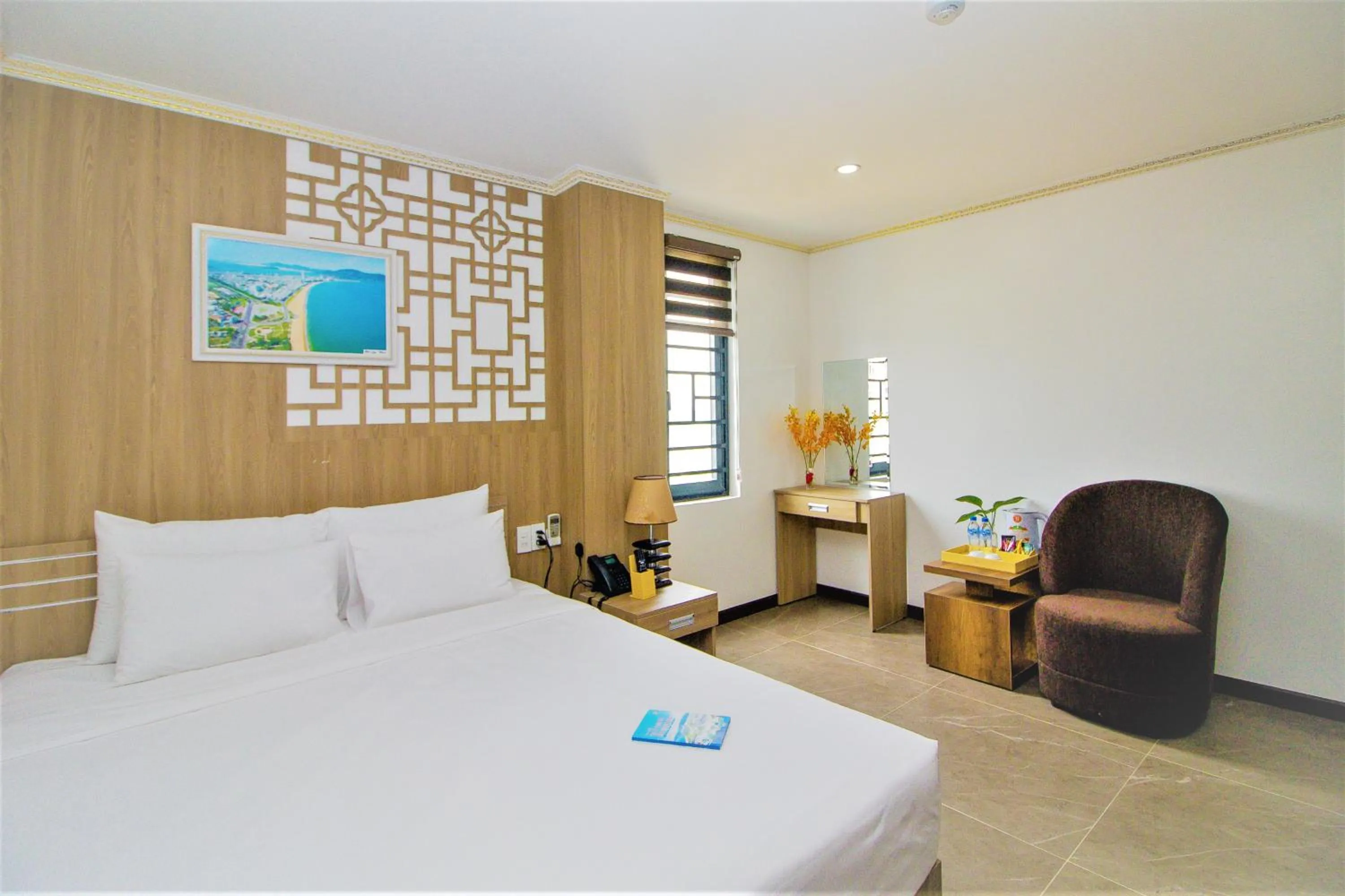 Bed in Pearl Beach Hotel Quy Nhon